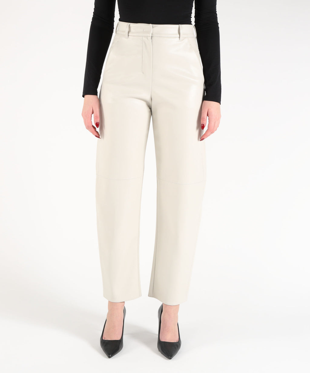 'S MAX MARA Pantalone effetto pelle sospiro