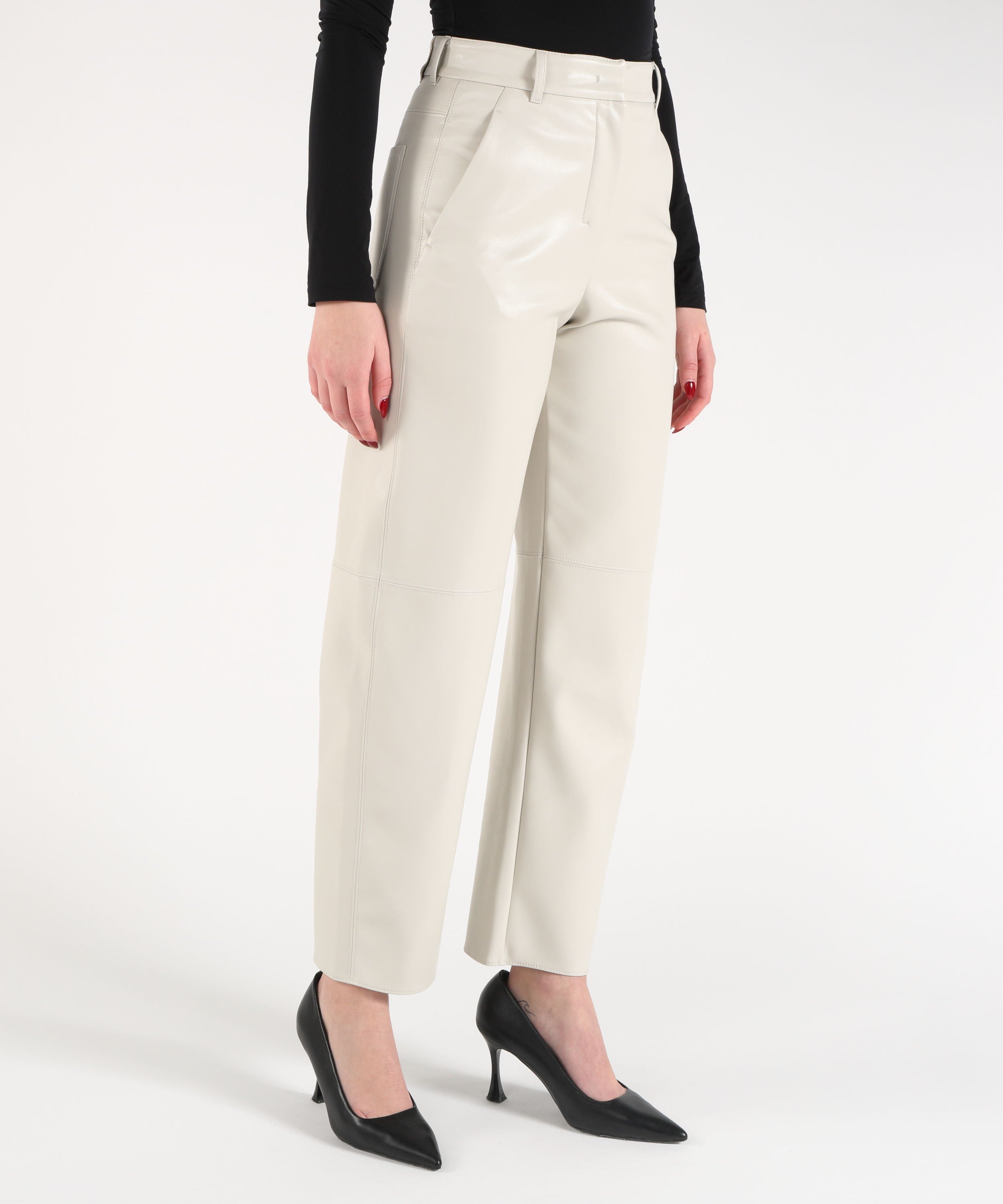 'S MAX MARA Pantalone effetto pelle sospiro