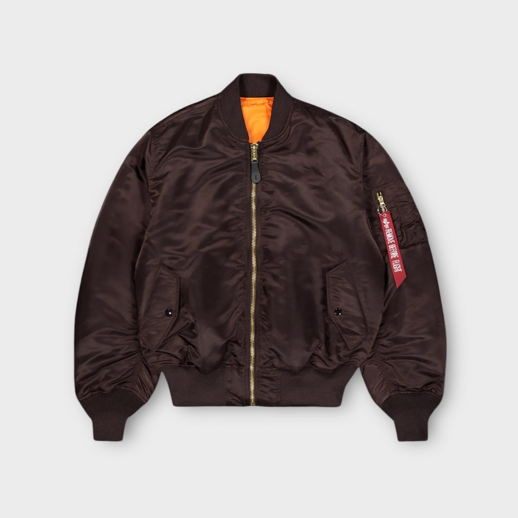 Alpha Industries MA-1 Heritage Bomberjakke I Hunter Brown
