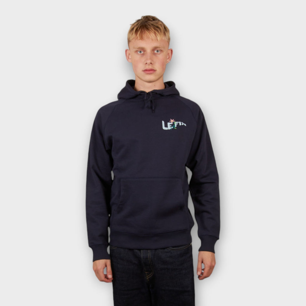 Le Fix Flower Kaj Hoodie I Navy