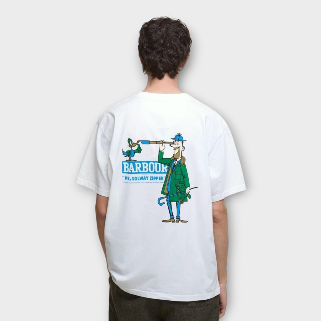 Barbour Mr Solway Graphic T-Shirt I Hvid