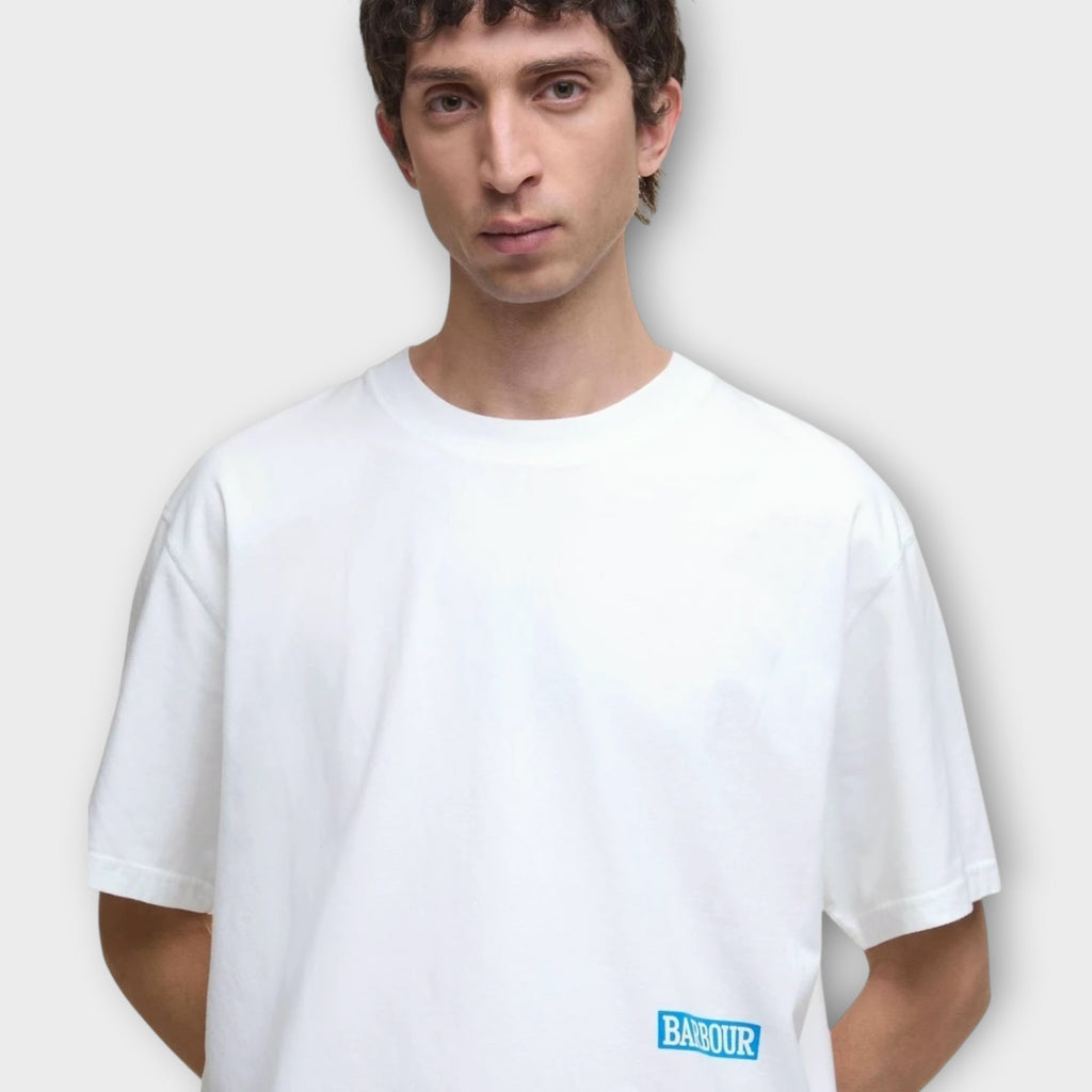 Barbour Mr Solway Graphic T-Shirt I Hvid