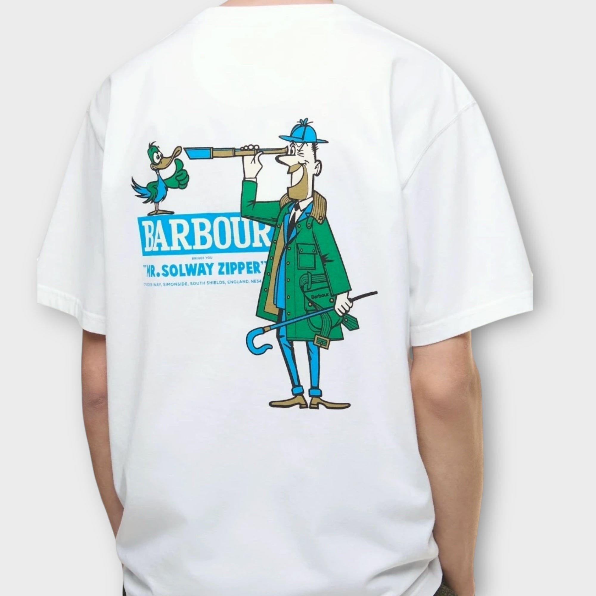 Barbour Mr Solway Graphic T-Shirt I Hvid