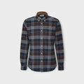 Barbour Valley Tailored Checked Skjorte I Dark Oak