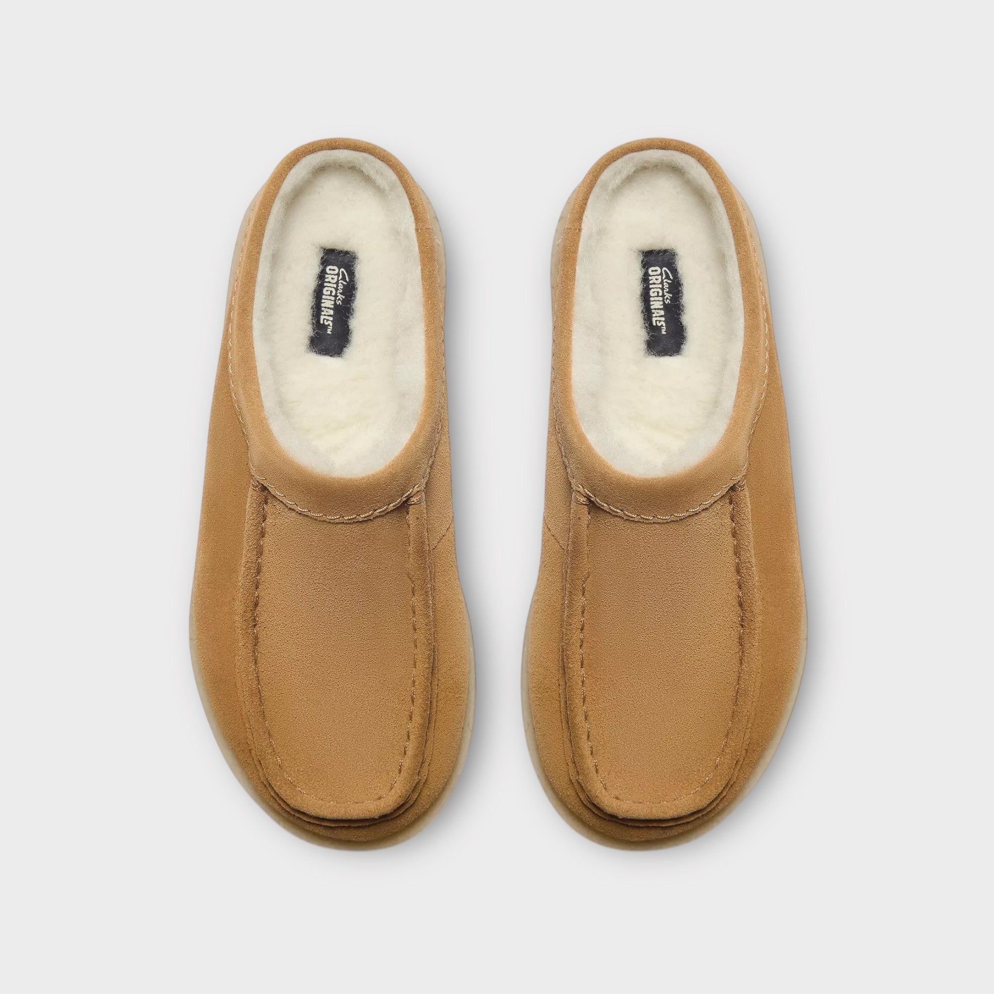 Clarks Originals Meare Mule I Caramel Warmlined