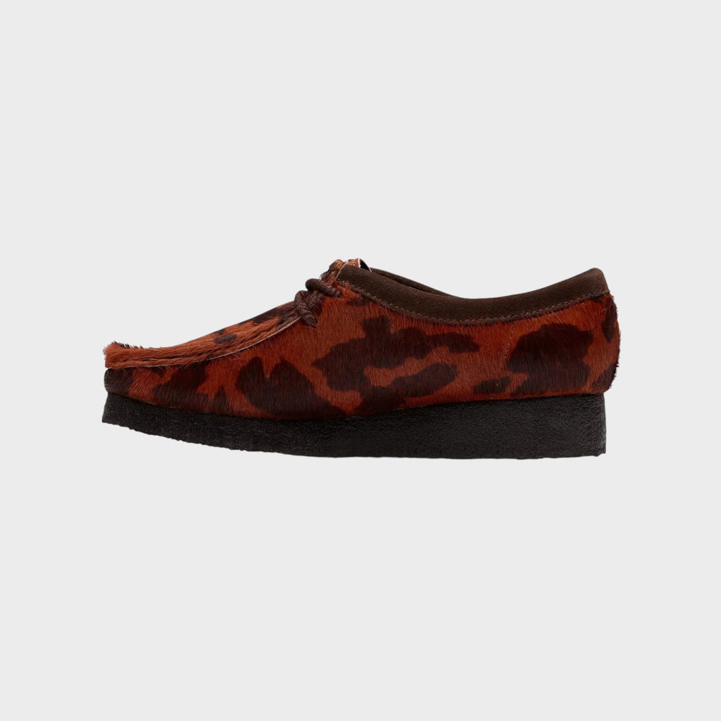 Clarks Wallabee Cow Print I Brown