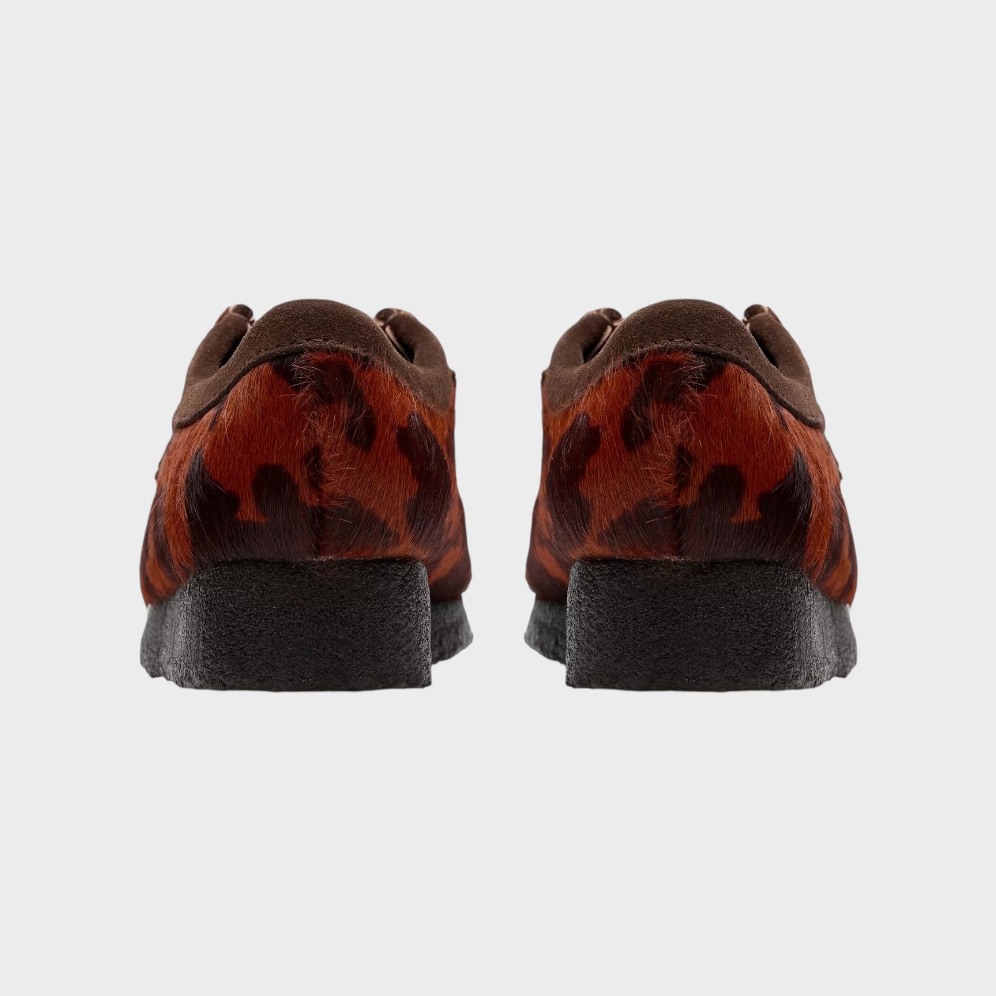 Clarks Wallabee Cow Print I Brown