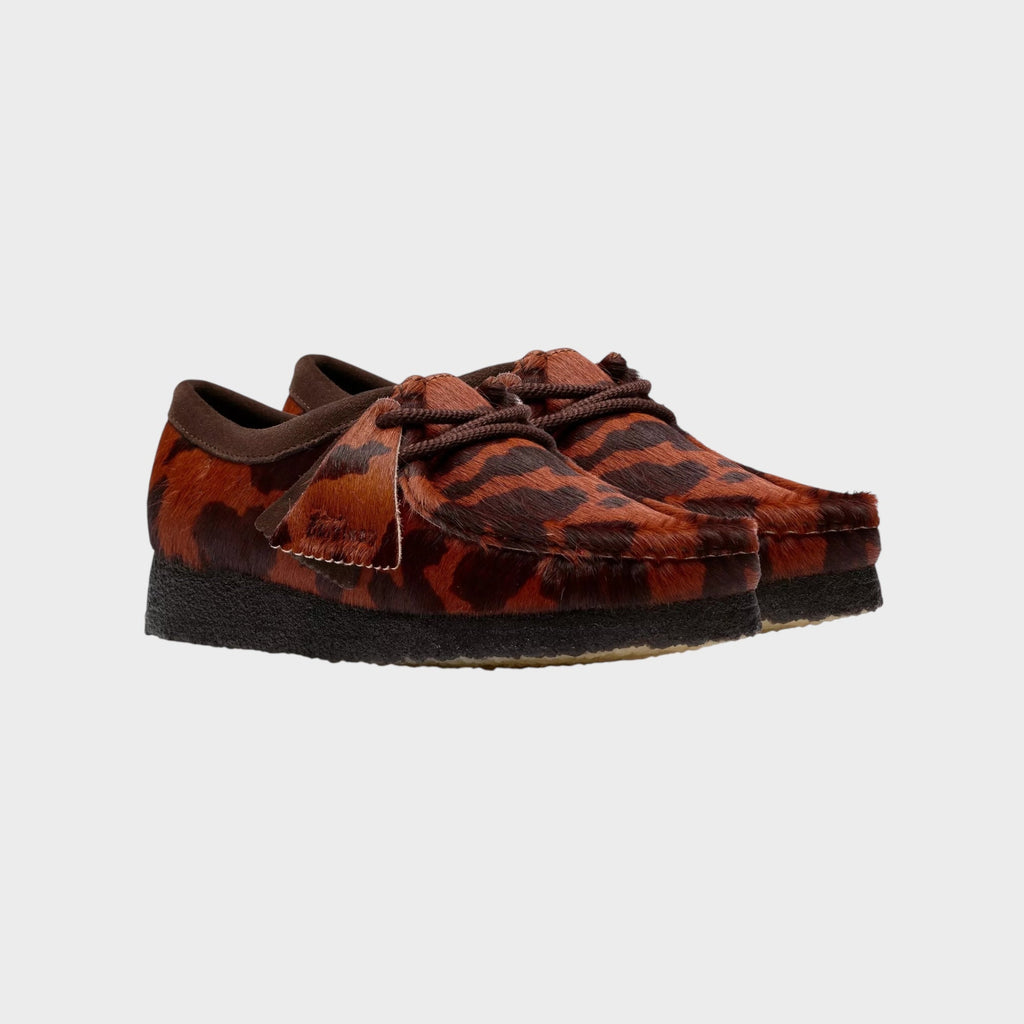 Clarks Wallabee Cow Print I Brown
