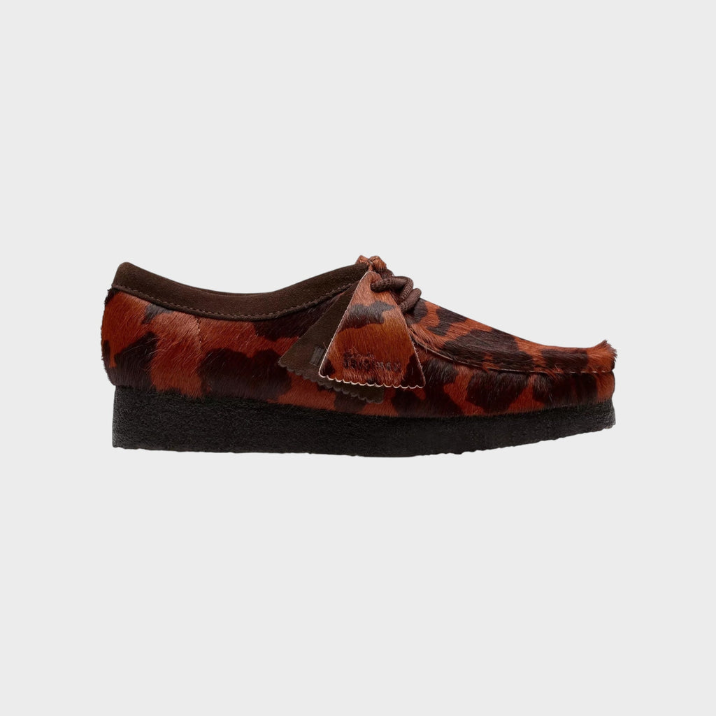 Clarks Wallabee Cow Print I Brown