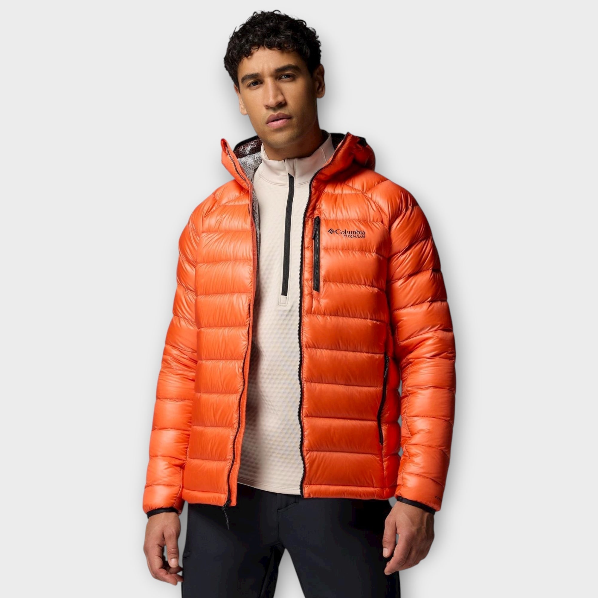 Columbia Arctic Crest™ Down Hooded Jacket I Zing/Orange