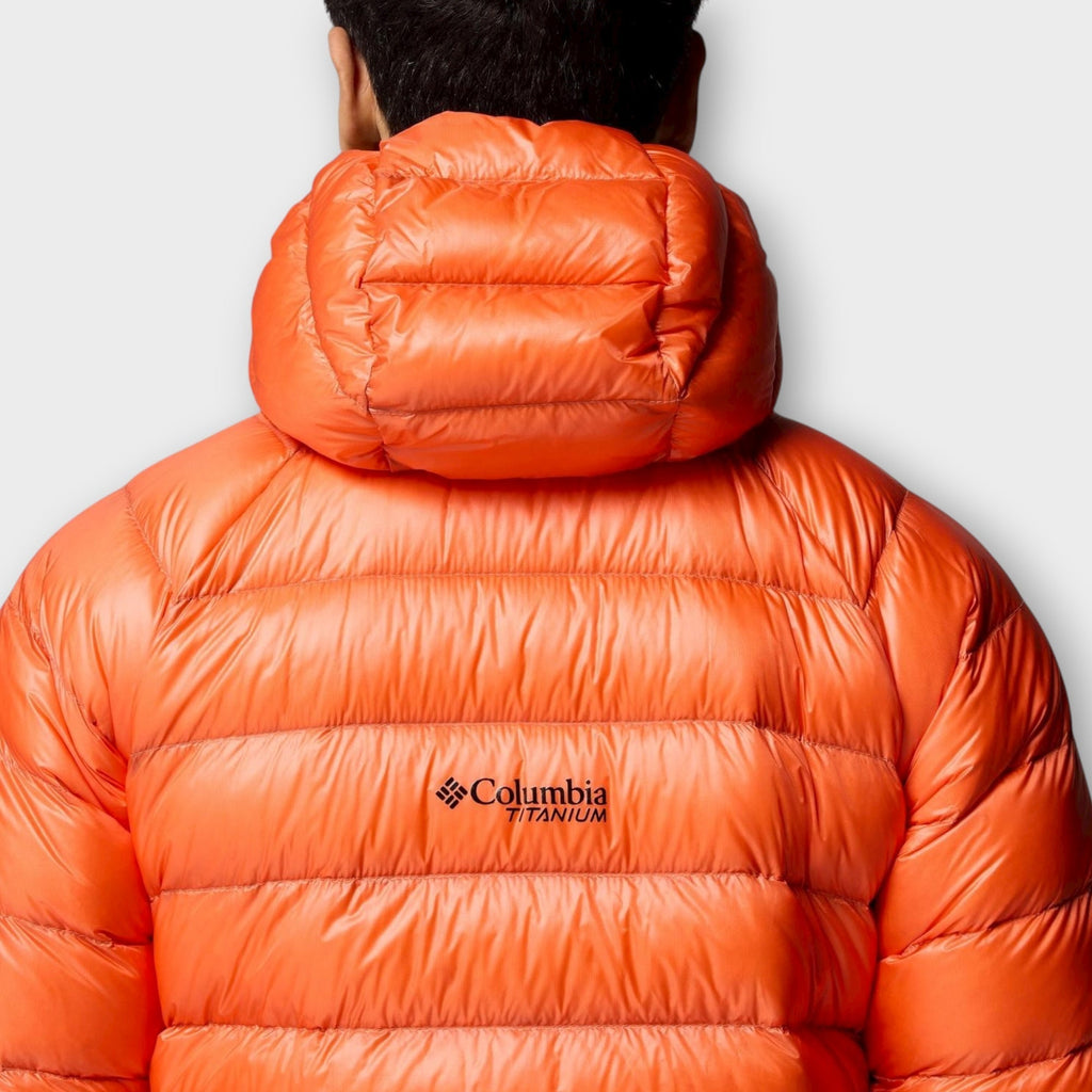 Columbia Arctic Crest™ Down Hooded Jacket I Zing/Orange
