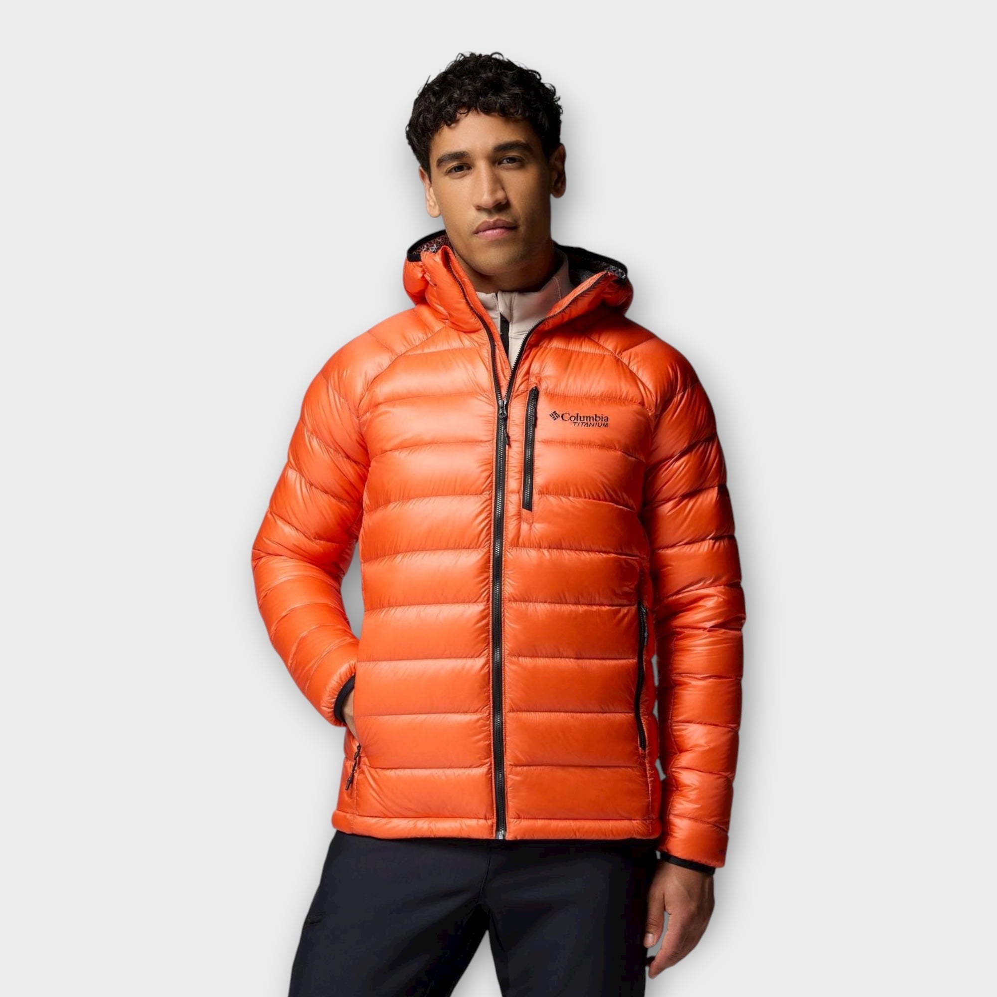 Columbia Arctic Crest™ Down Hooded Jacket I Zing/Orange