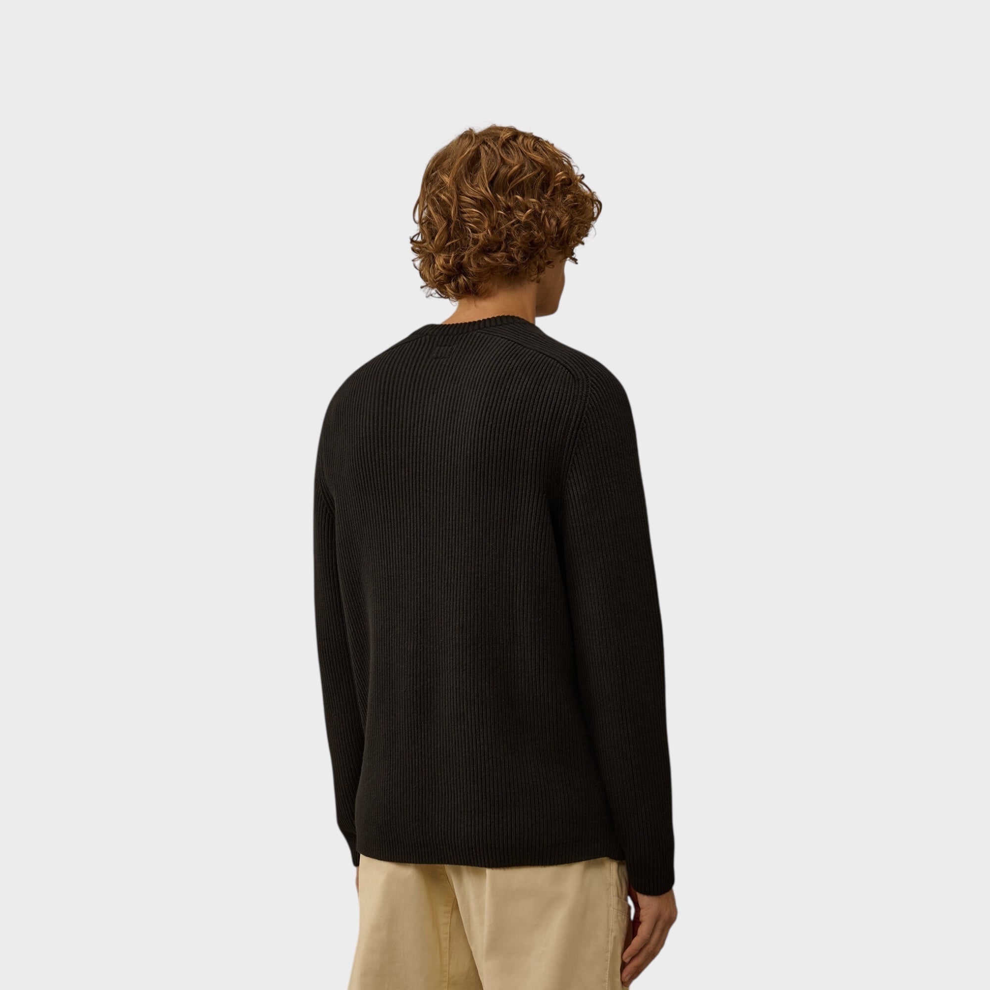 C. P. Company Full Rib Crewneck Lens Sweater I Sort