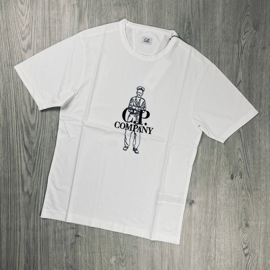 CP Company Sailor T-Shirt - White -Usfansport