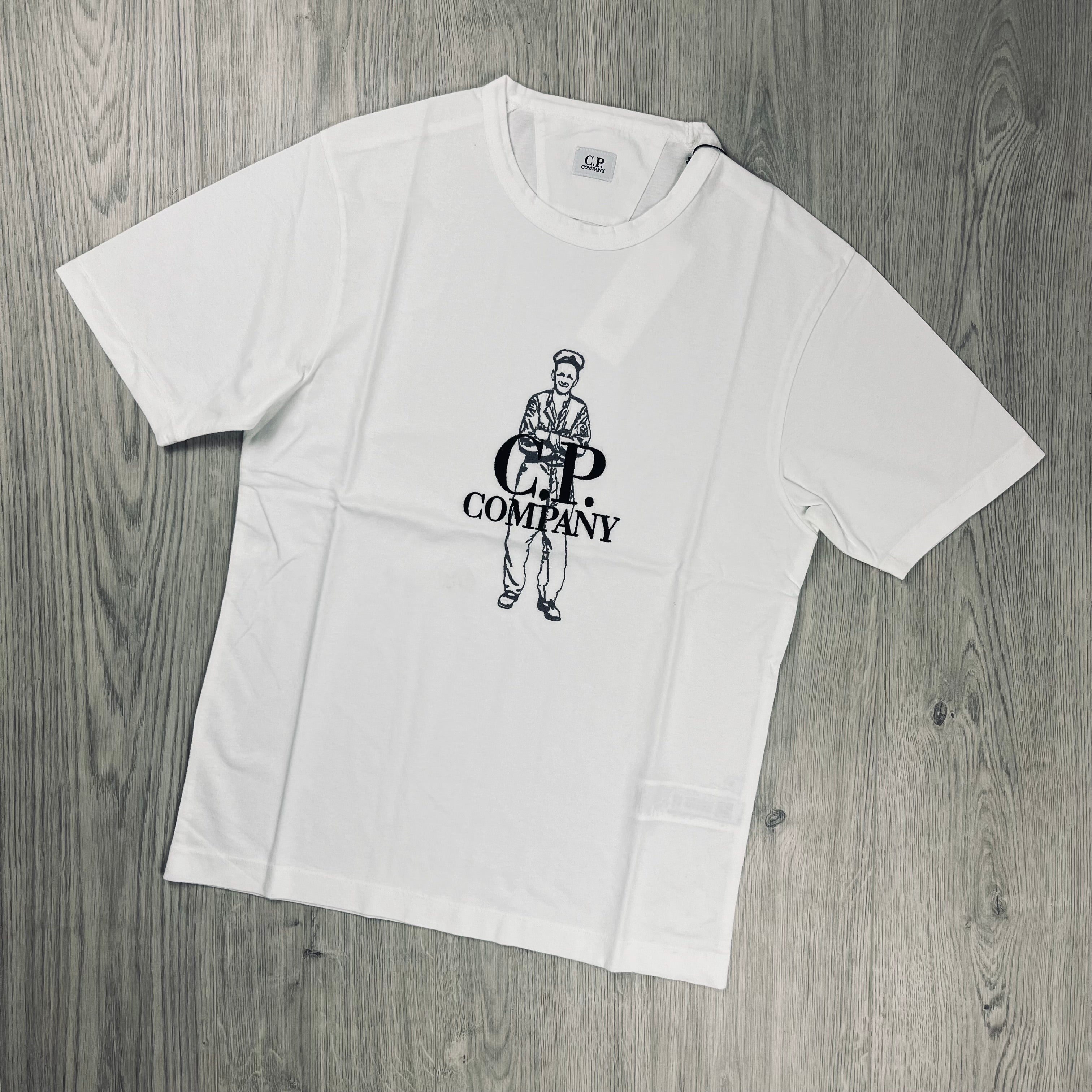 CP Company Sailor T-Shirt - White -Usfansport
