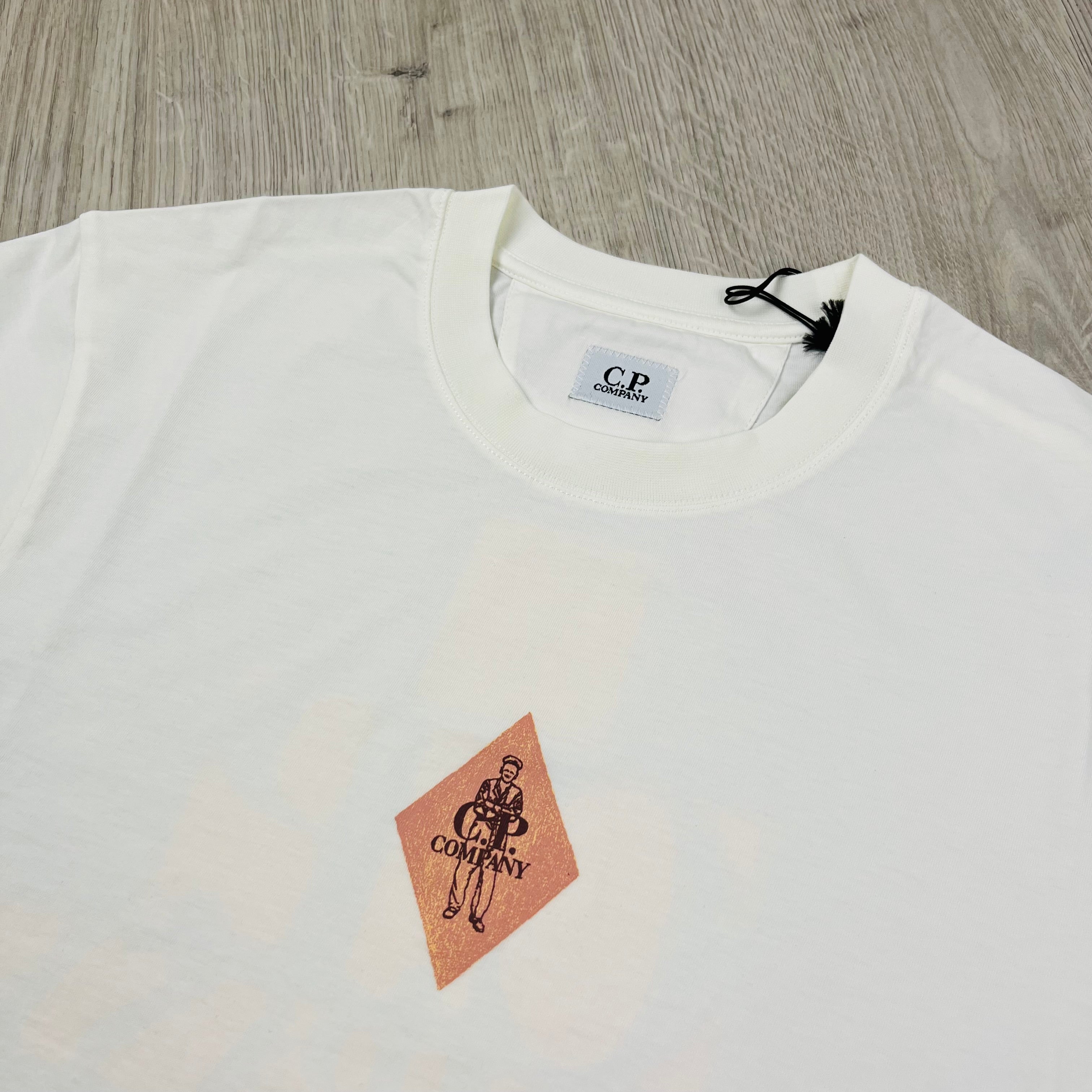 CP Company Sailor T-Shirt - White -Usfansport