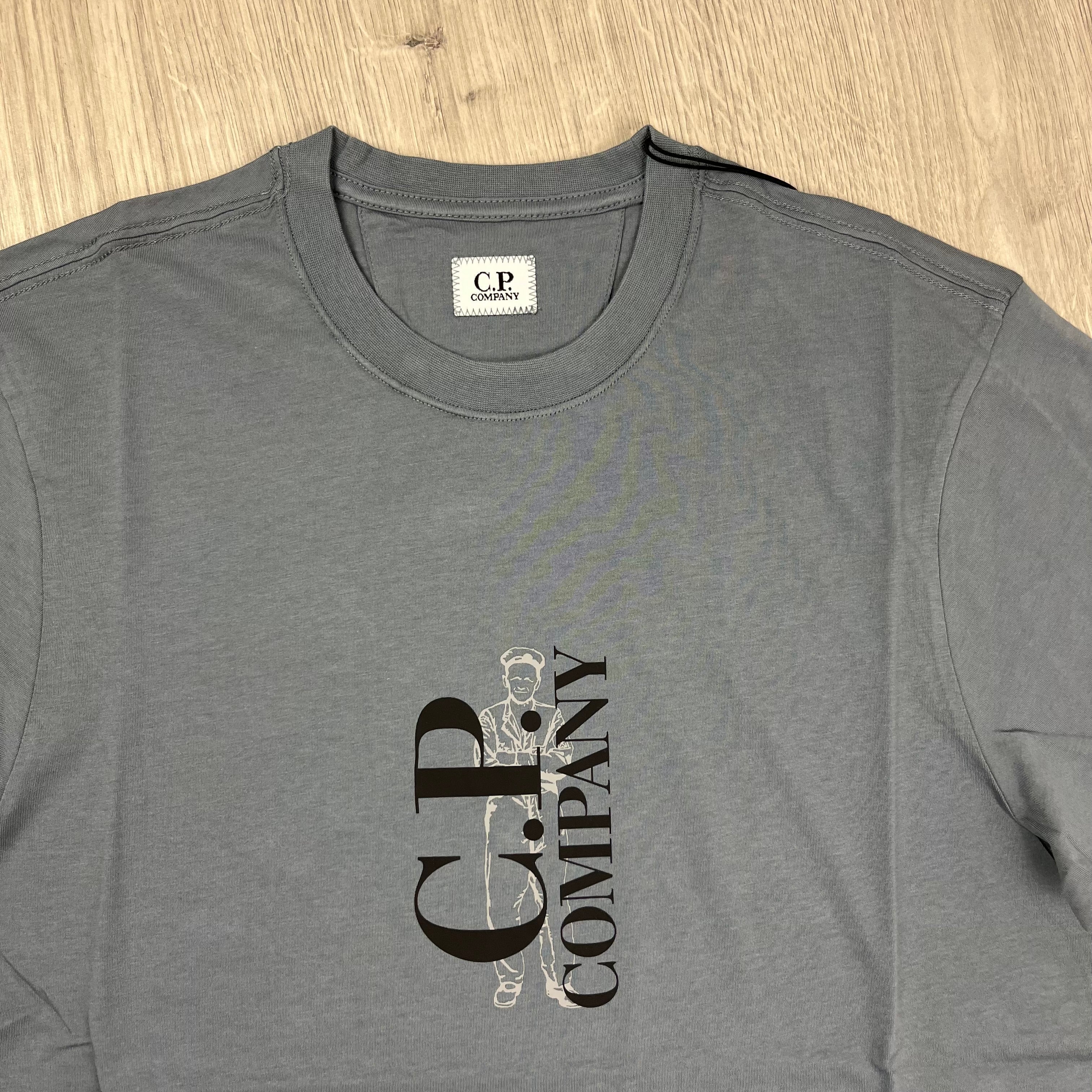 CP Company Sailor T-Shirt - Stormy -Usfansport