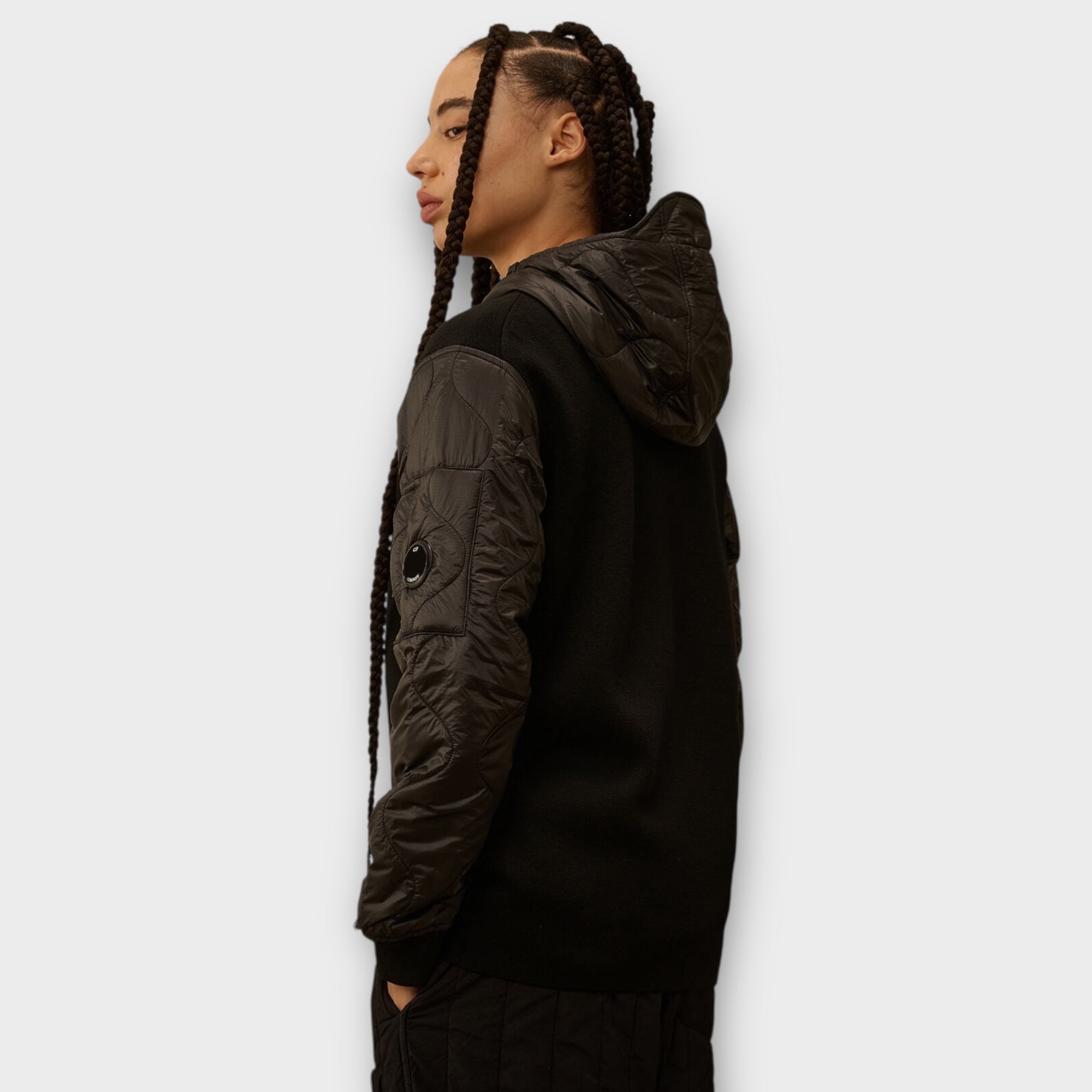 C.P. Company Merino Wool Mixed Zip Sweater I Sort