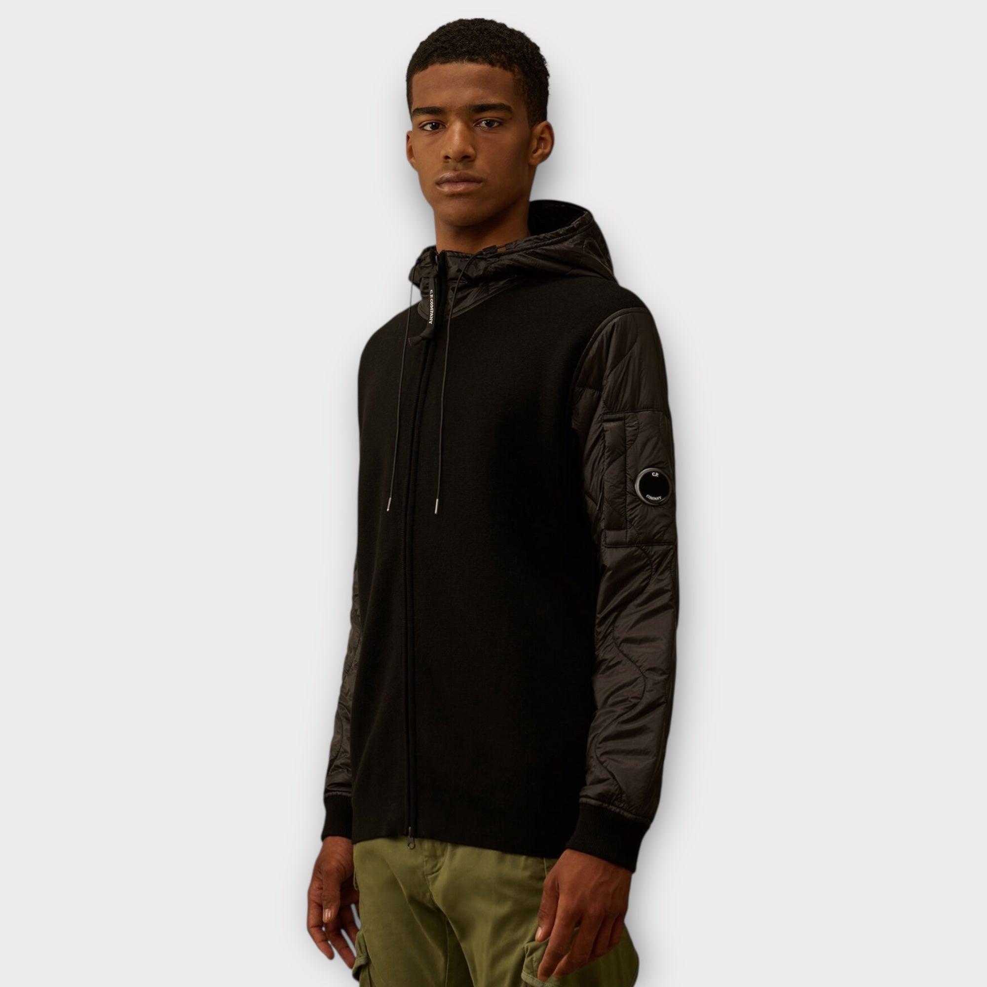 C.P. Company Merino Wool Mixed Zip Sweater I Sort