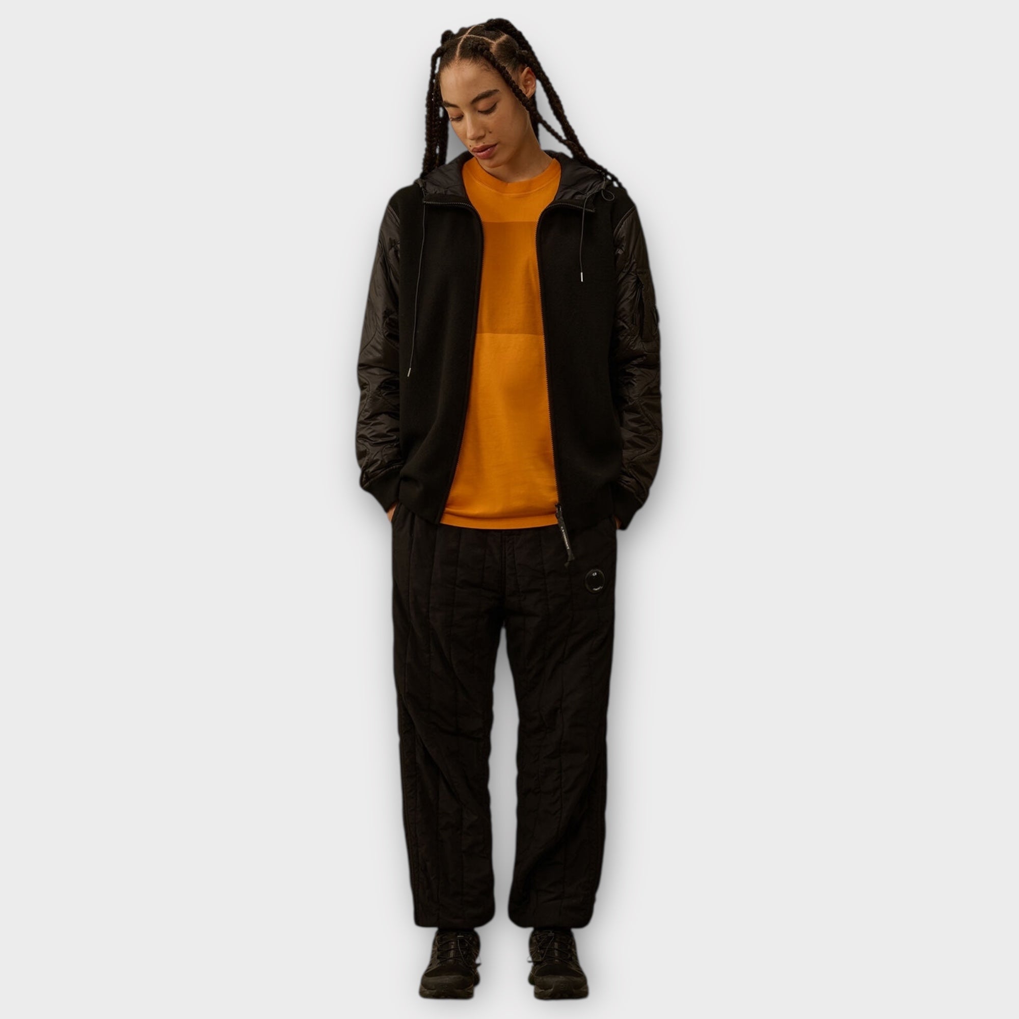 C.P. Company Merino Wool Mixed Zip Sweater I Sort