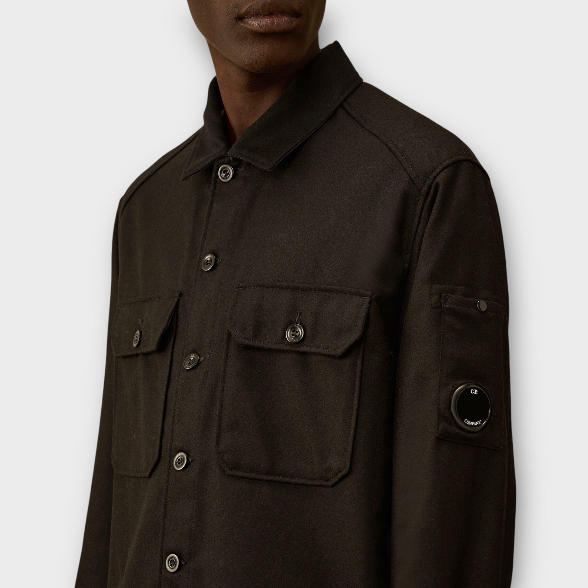 C.P. Company Felt Lens Overshirt I Sort