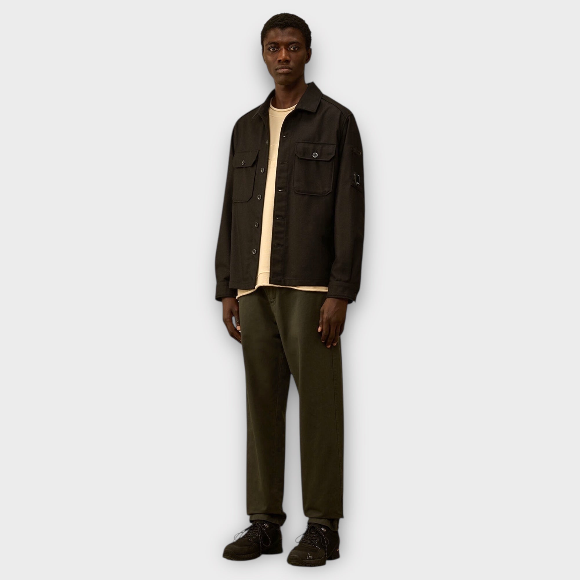 C.P. Company Felt Lens Overshirt I Sort