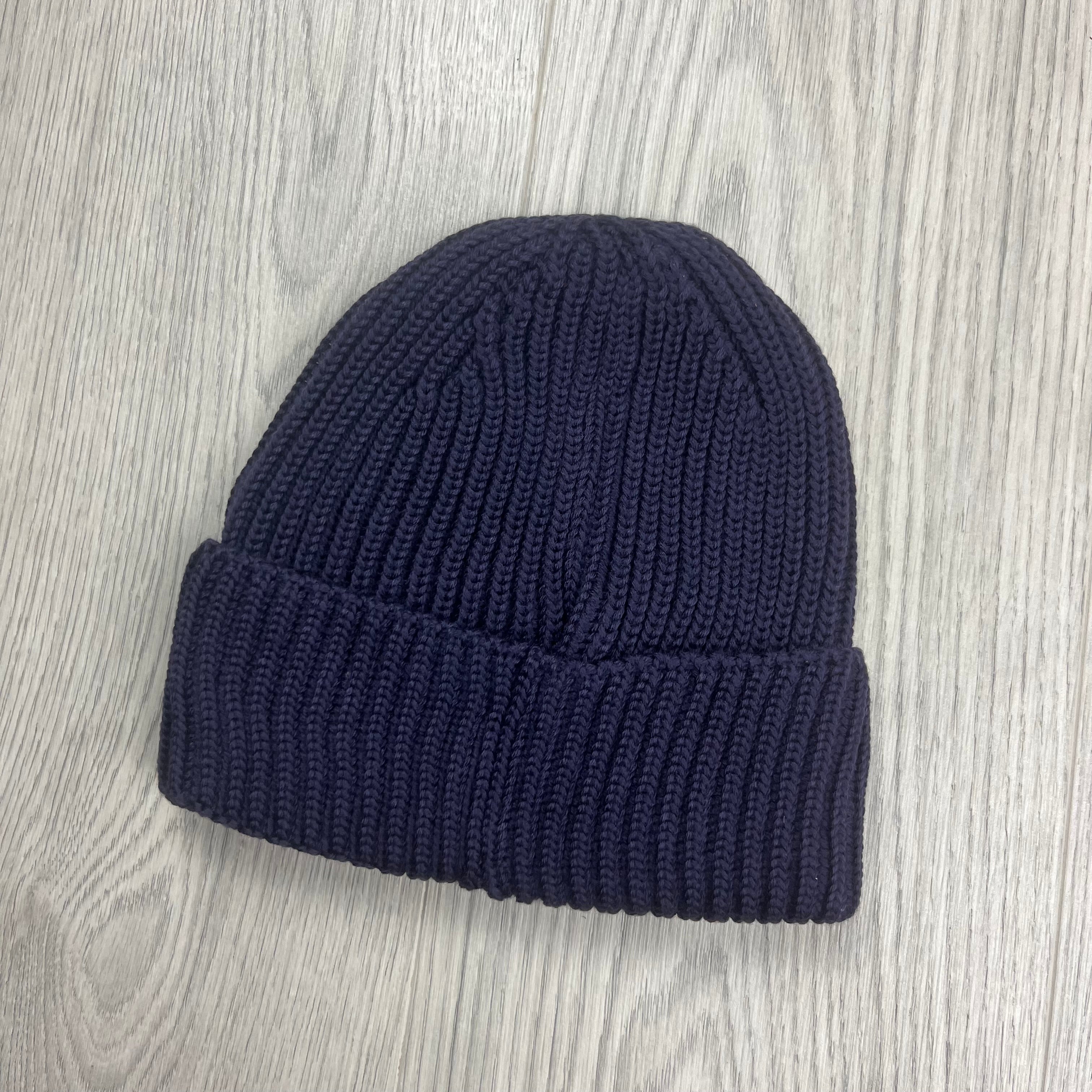 CP Company Lens Beanie - Nightshade -Usfansport