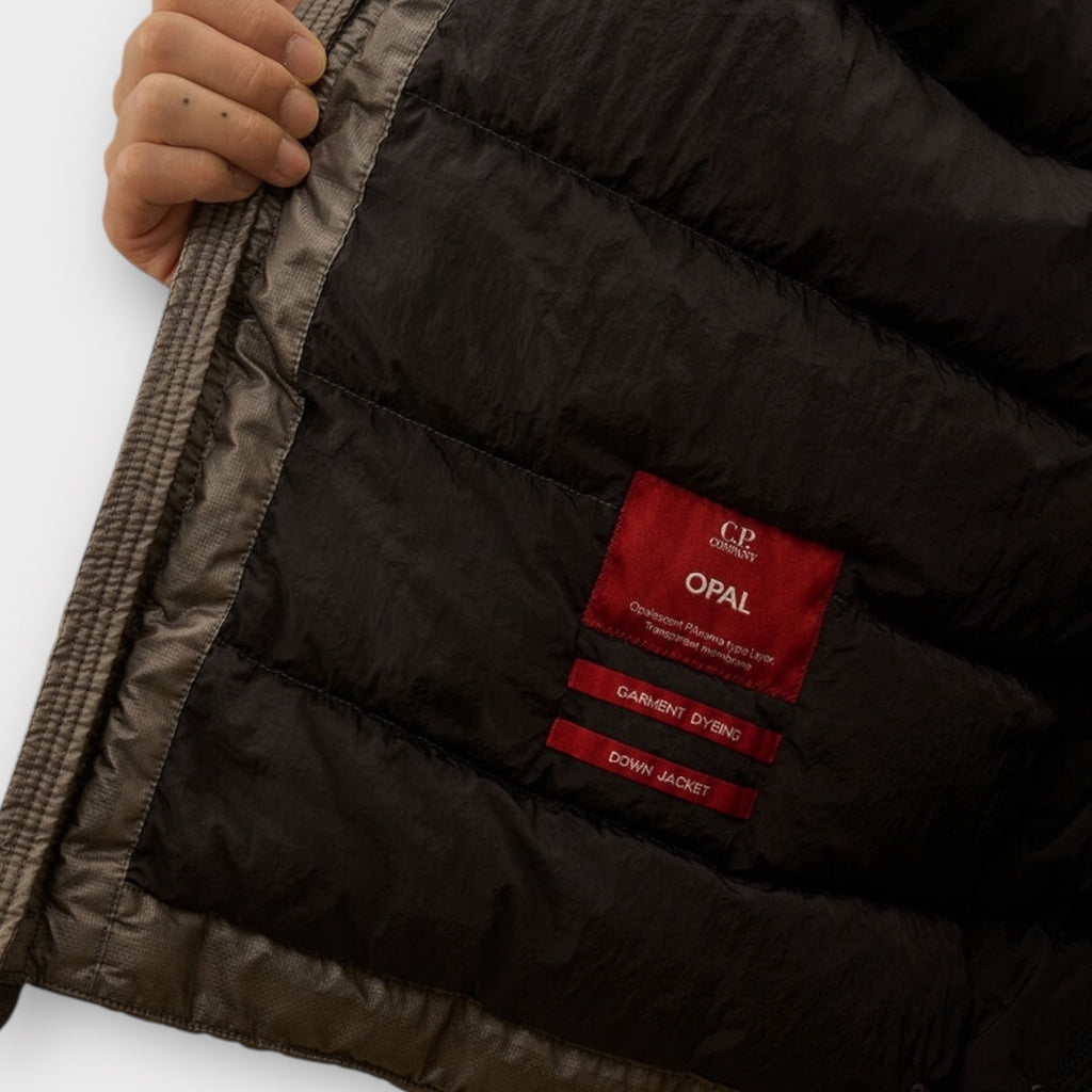C. P. Company Opal Goggle Down Jacket I Gunmetal/Grey