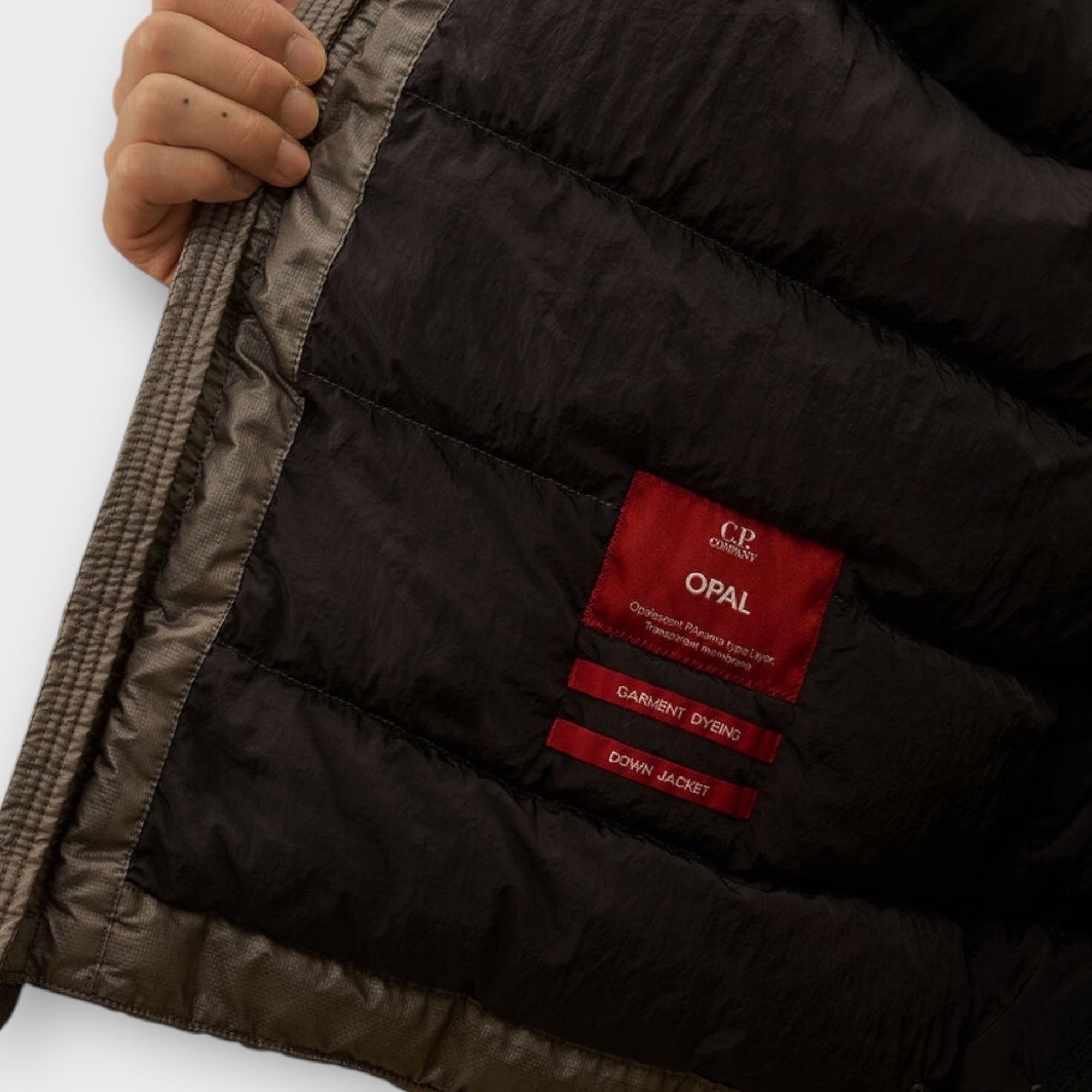 C. P. Company Opal Goggle Down Jacket I Gunmetal/Grey