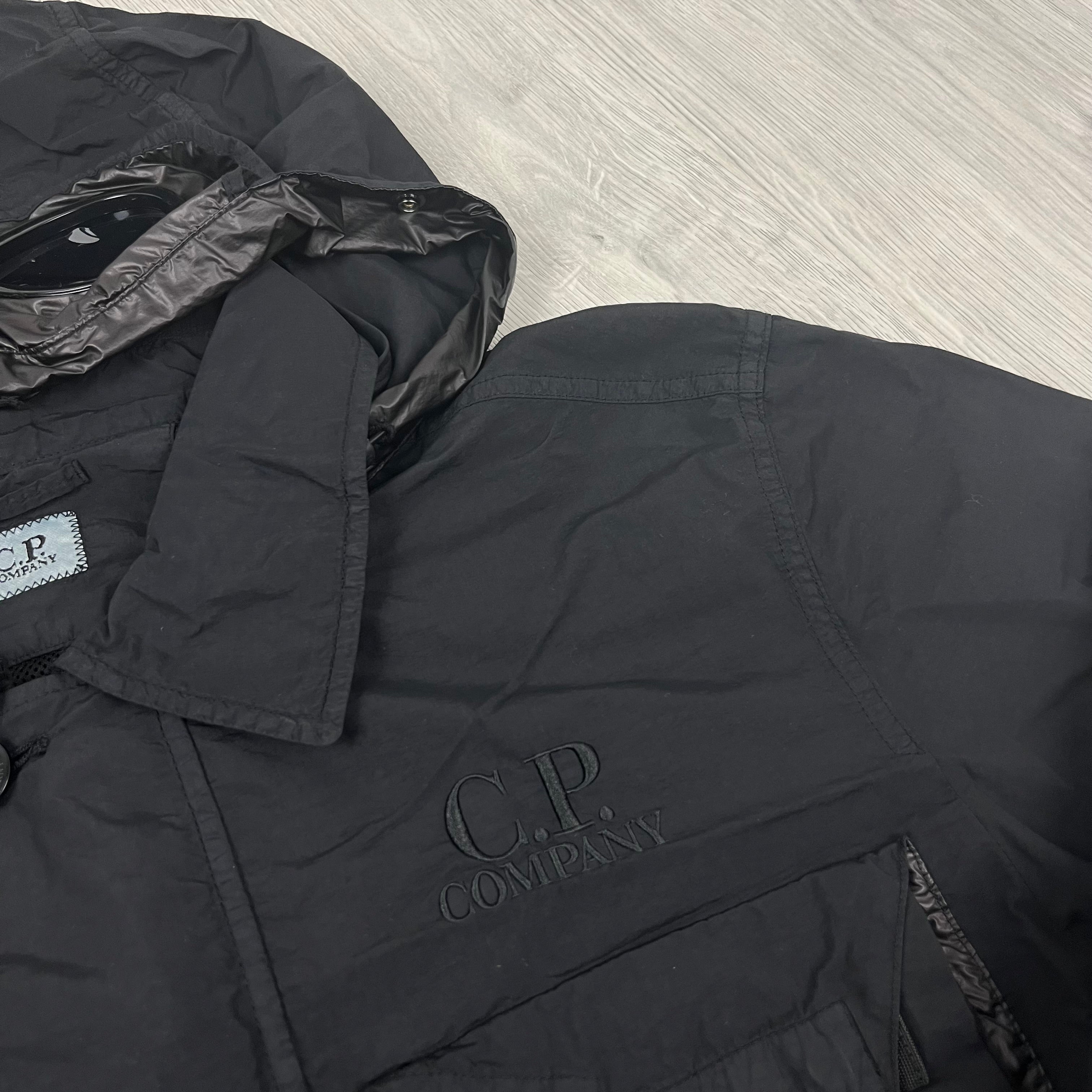 CP Company Goggle Overshirt - Black -Usfansport