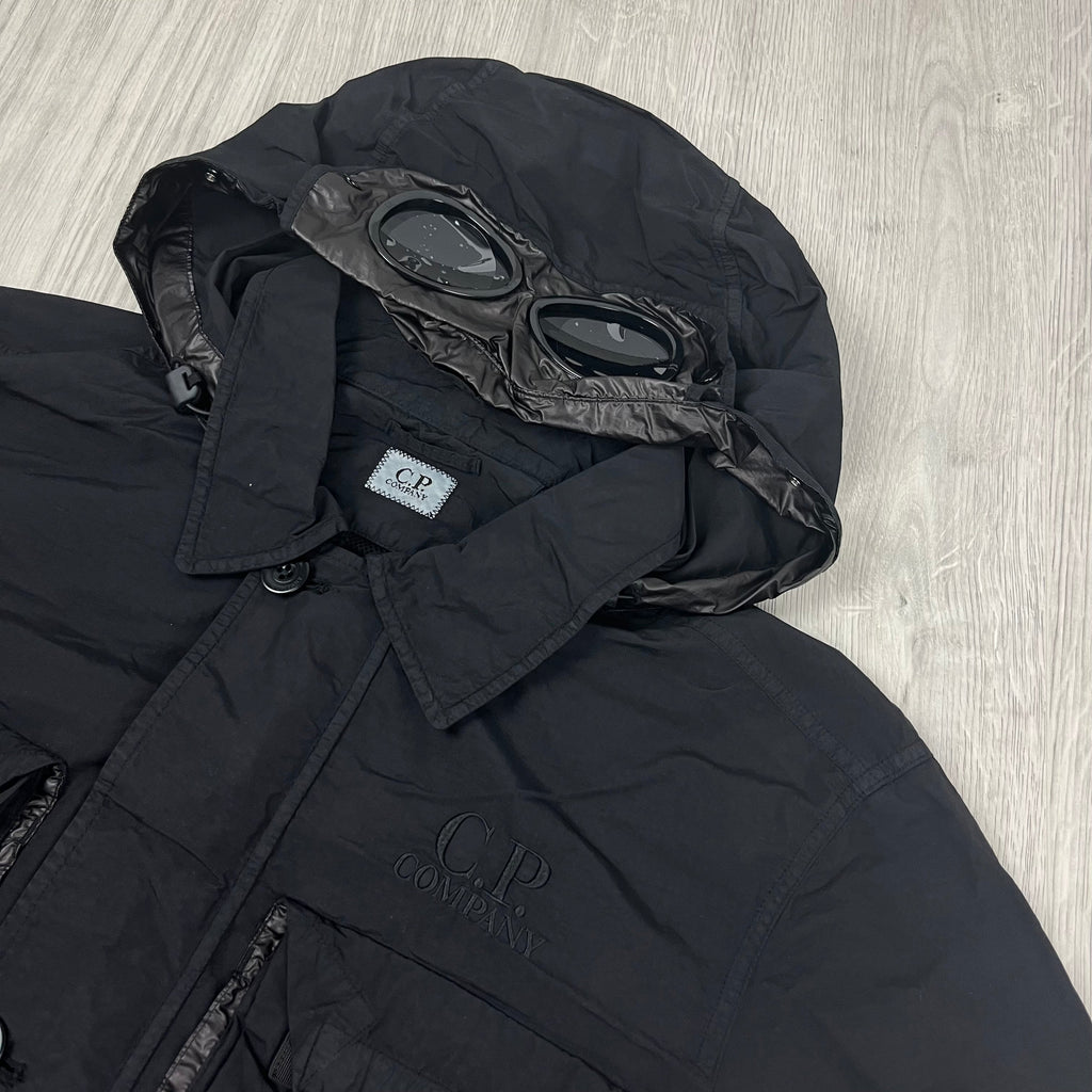 CP Company Goggle Overshirt - Black -Usfansport