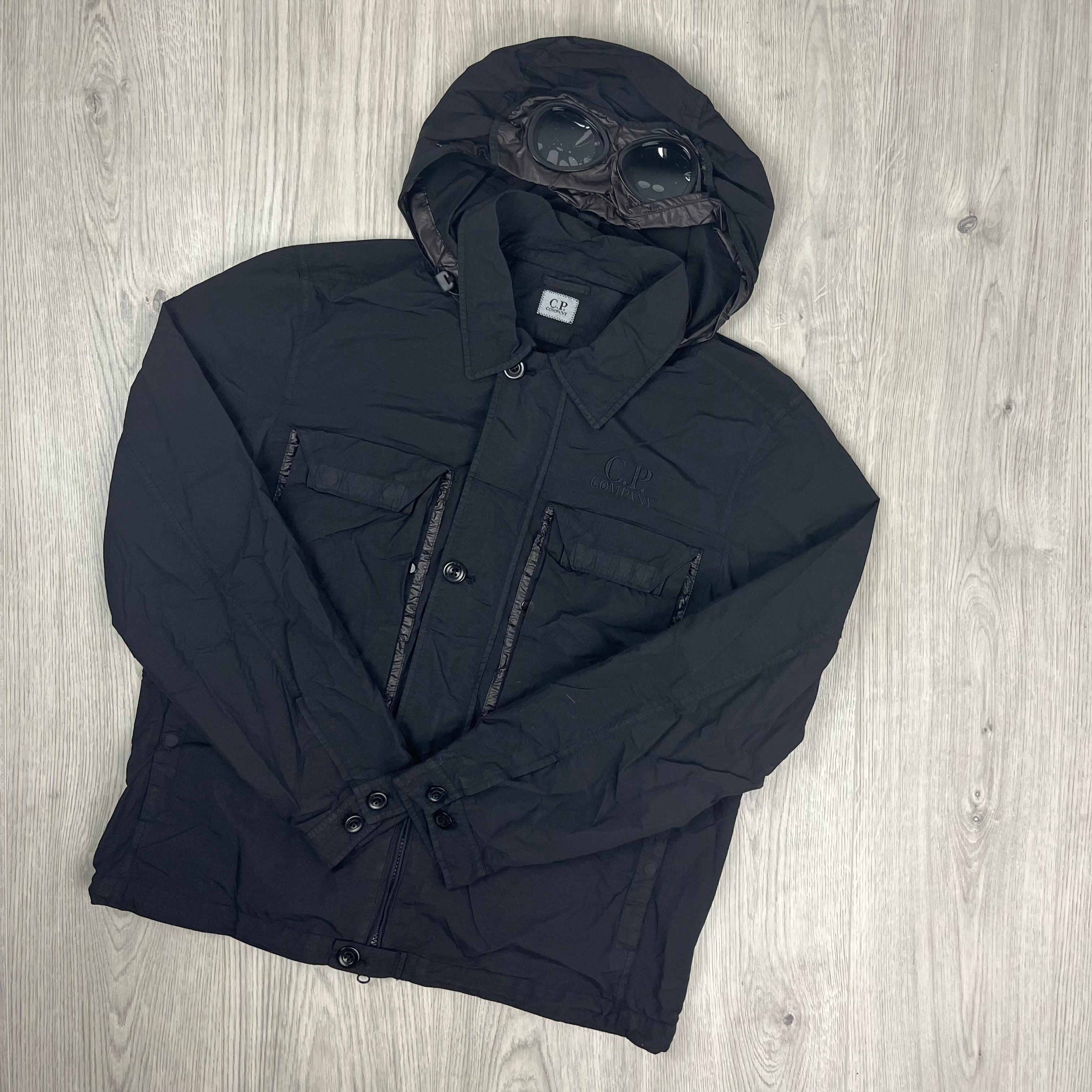 CP Company Goggle Overshirt - Black -Usfansport