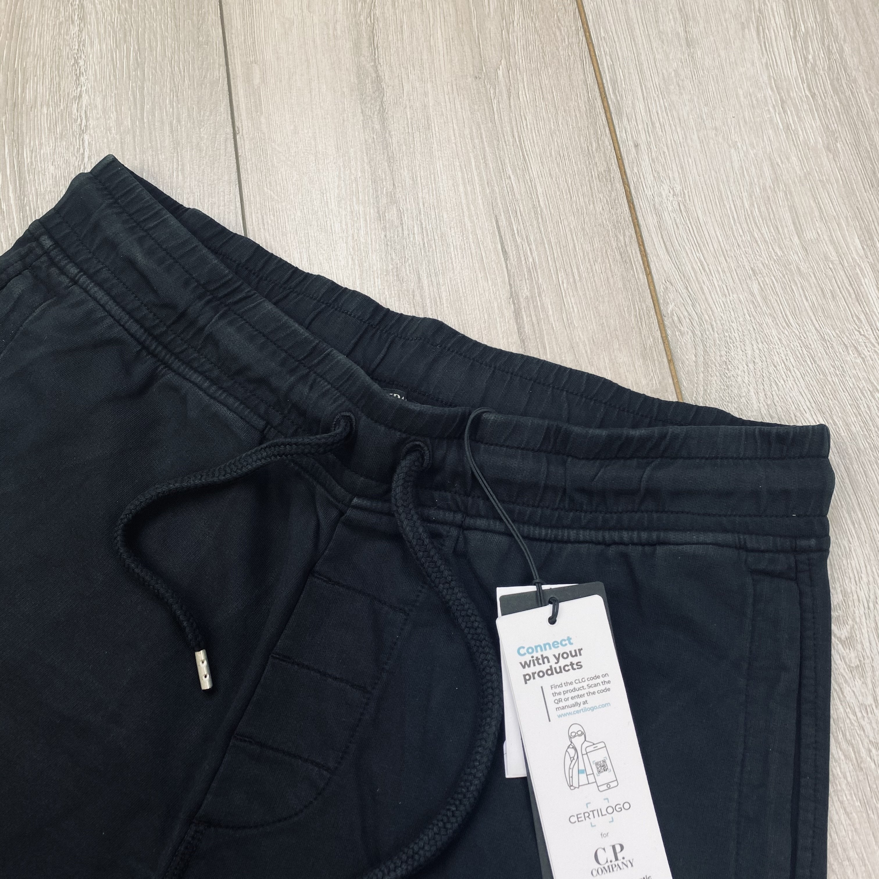 CP Company Jersey Shorts - Black -Usfansport