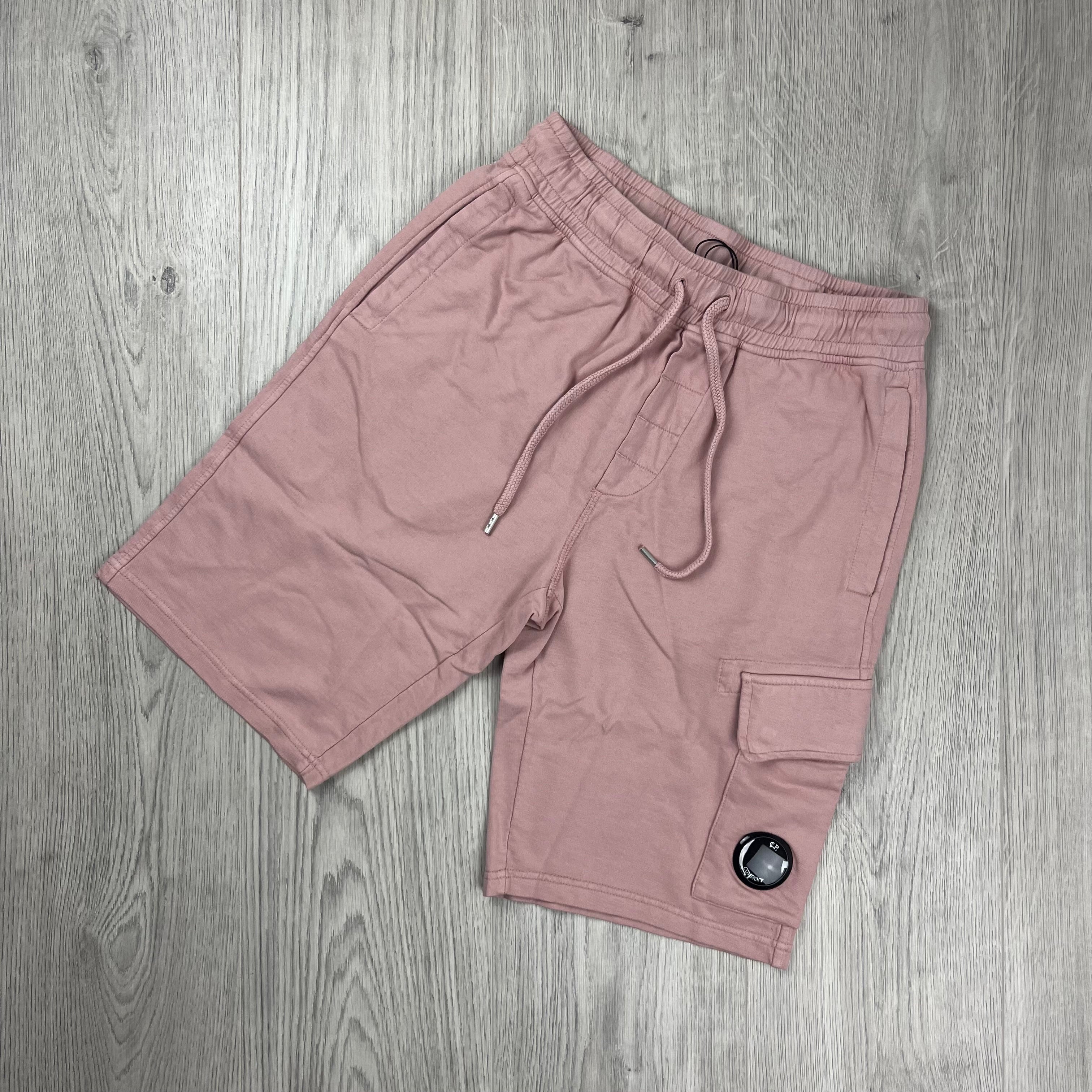 CP Company Jersey Shorts - Misty Rose -Usfansport