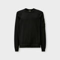 C.P. Company Sea Island Crewneck Lens Strik I 999 Sort