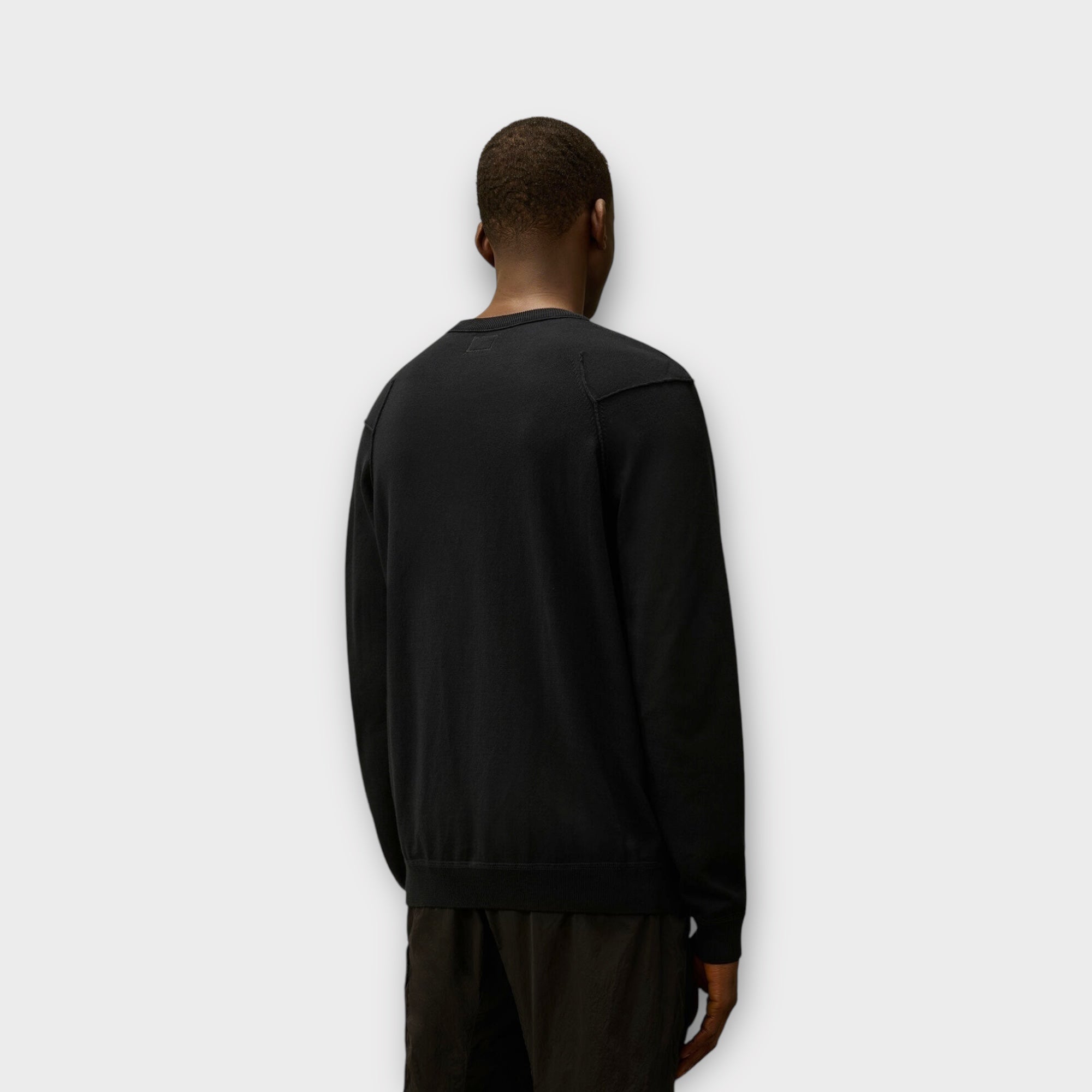 C.P. Company Sea Island Crewneck Lens Strik I 999 Sort