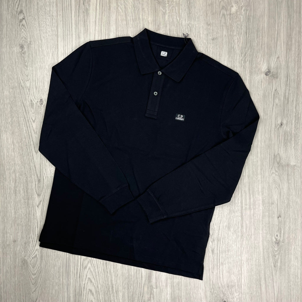 CP Company Piquet Polo Shirt - Black -Usfansport
