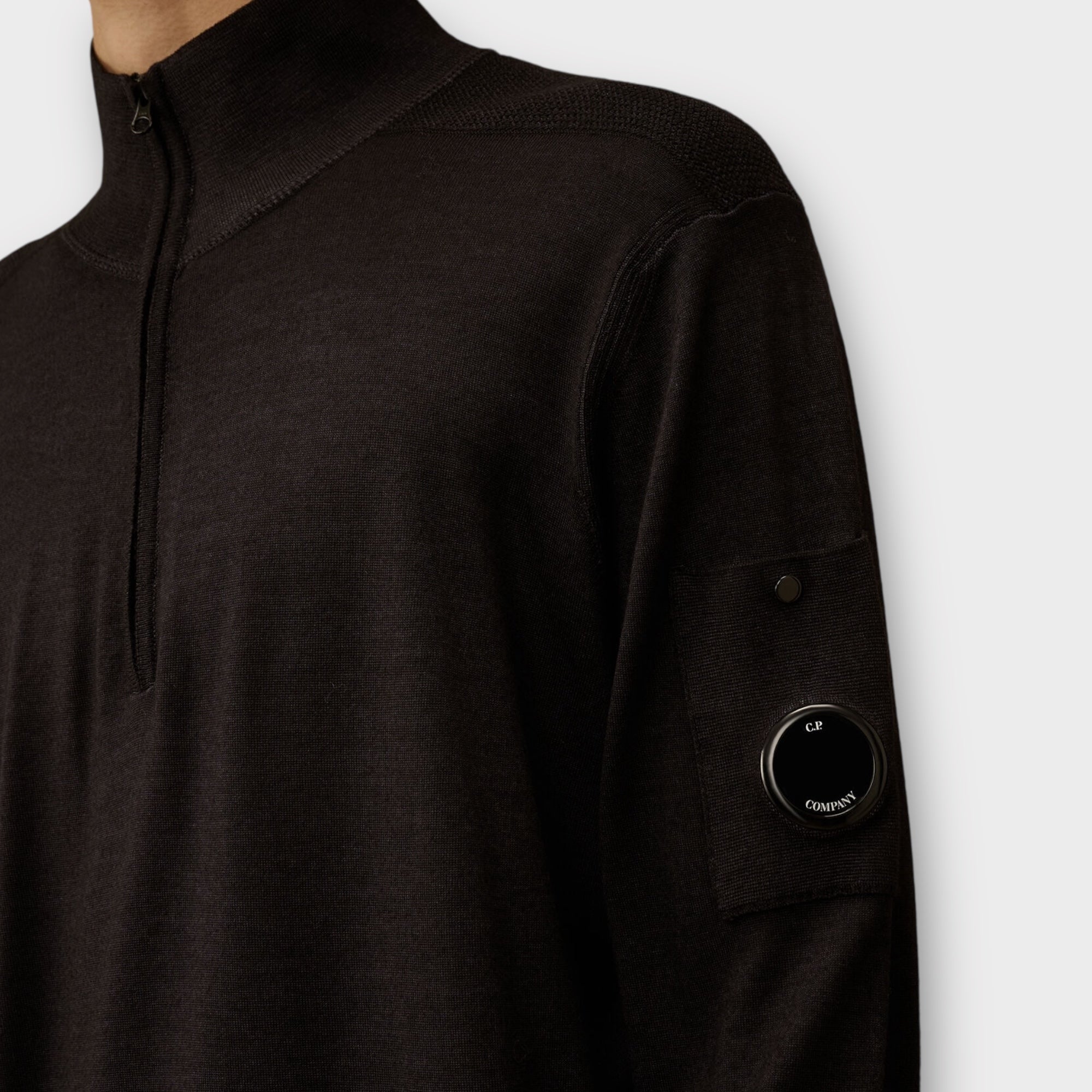 C.P. Company Merino Wool Halfzip I Total eclipse/Blue