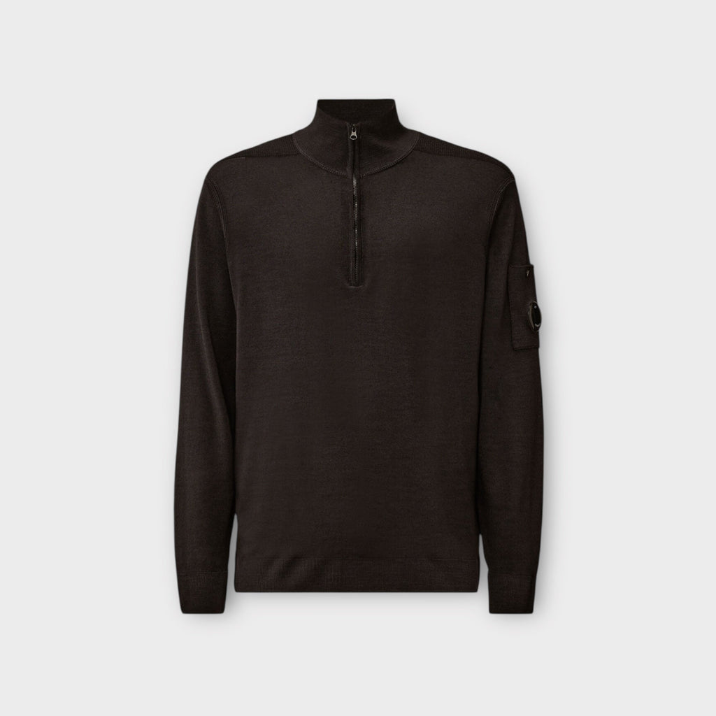 C.P. Company Merino Wool Halfzip I Total eclipse/Blue