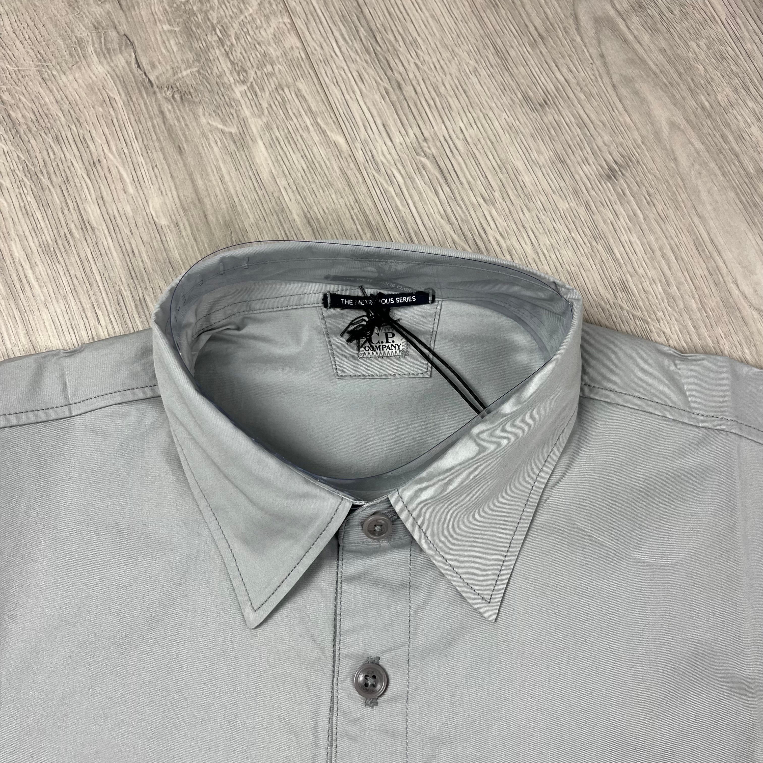 CP Company Metropolis Overshirt - Limestone -Usfansport