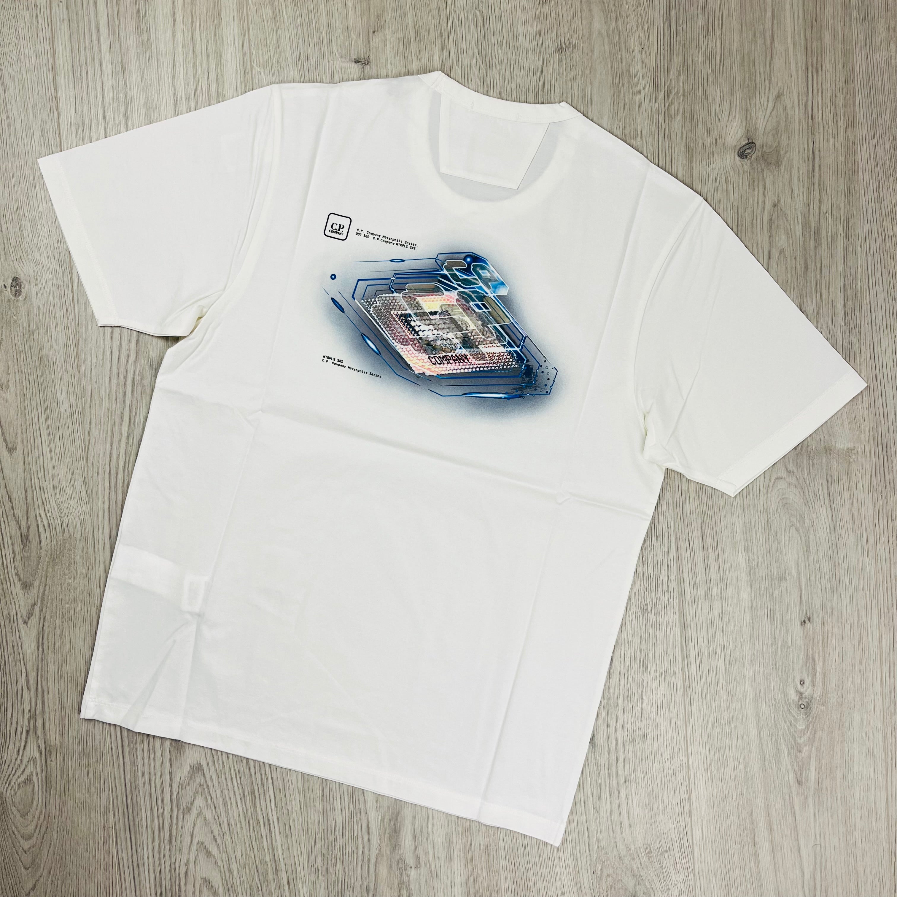 CP Company Metropolis T-Shirt - White -Usfansport
