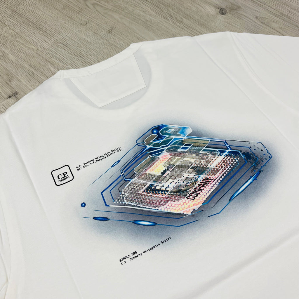CP Company Metropolis T-Shirt - White -Usfansport