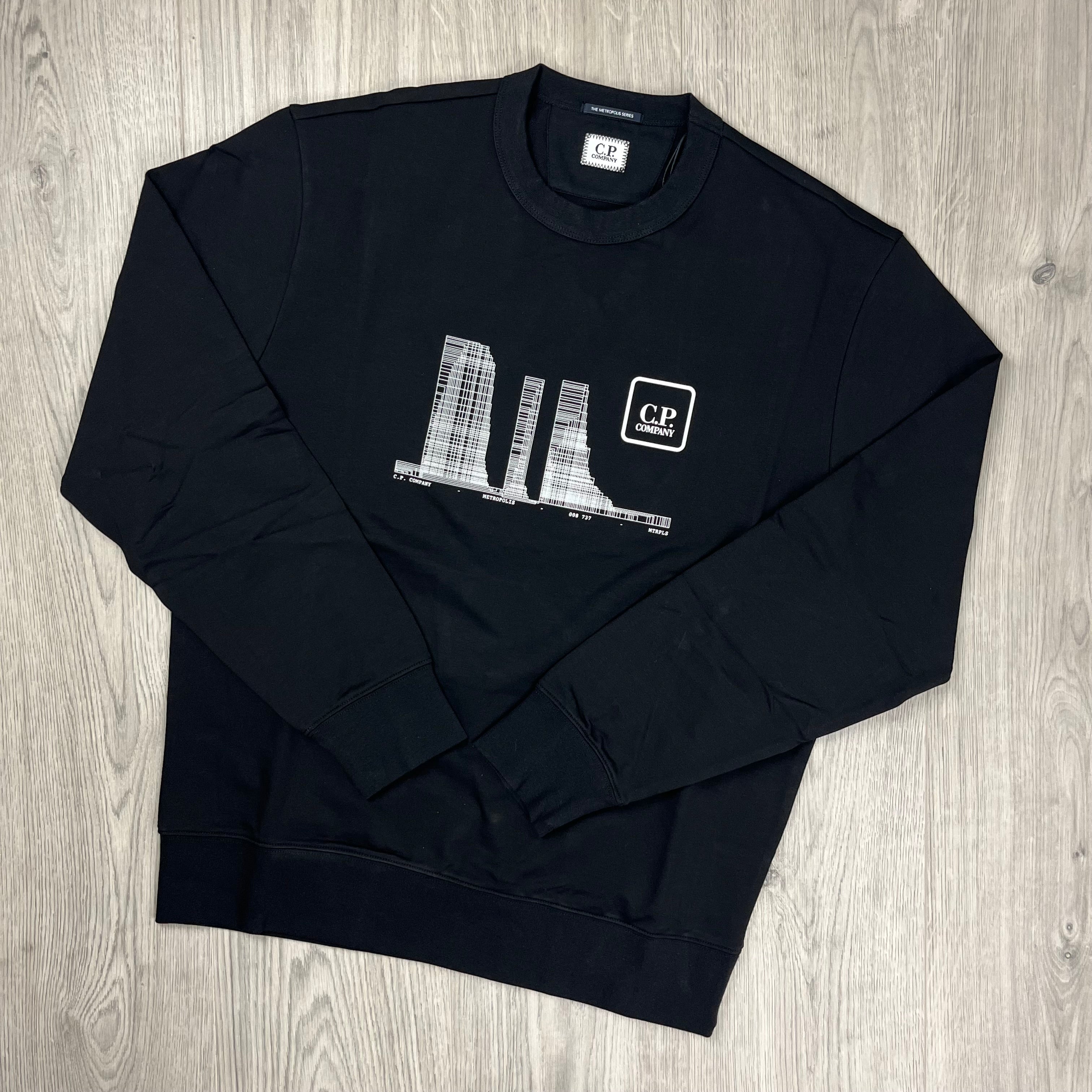 CP Company Metropolis Sweatshirt - Black -Usfansport