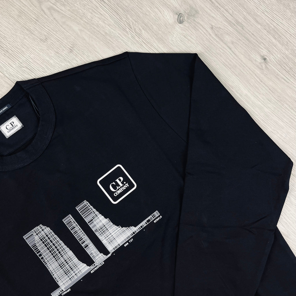 CP Company Metropolis Sweatshirt - Black -Usfansport