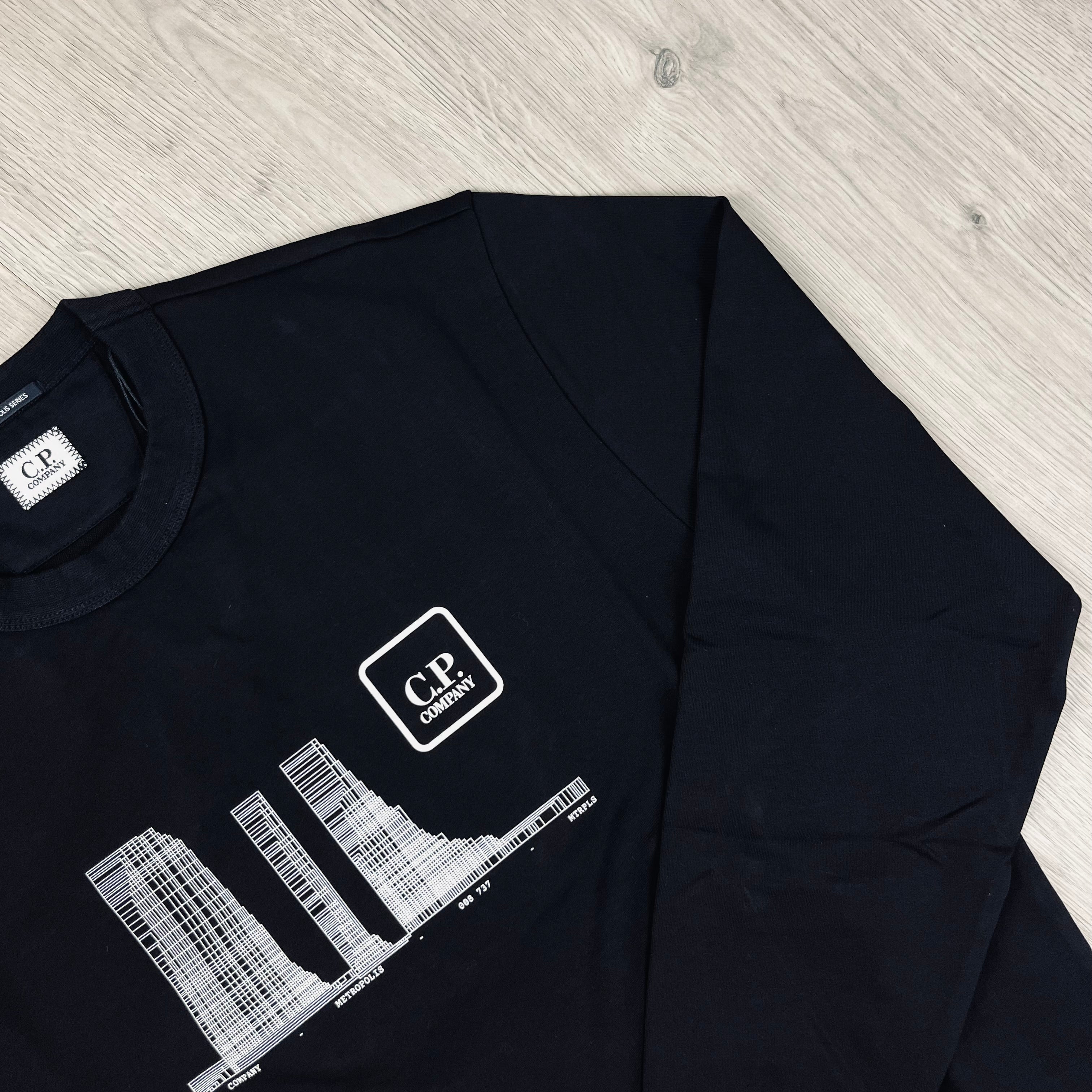 CP Company Metropolis Sweatshirt - Black -Usfansport