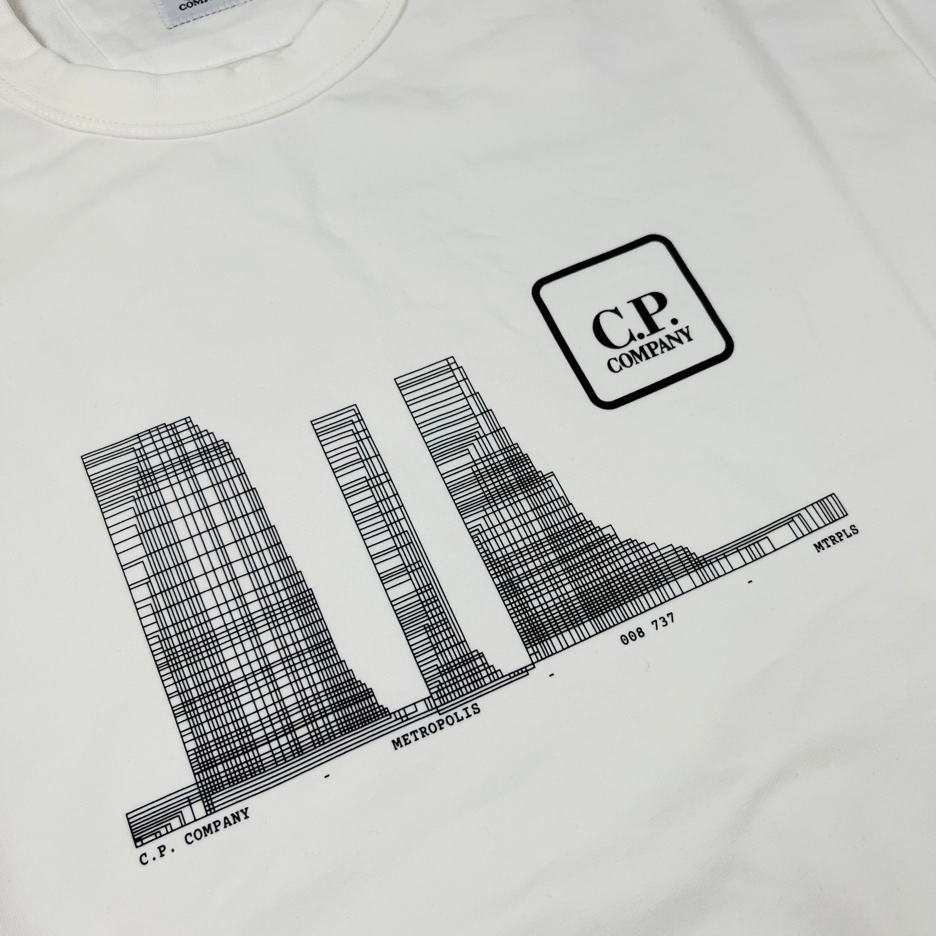 CP Company Metropolis Sweatshirt - White -Usfansport