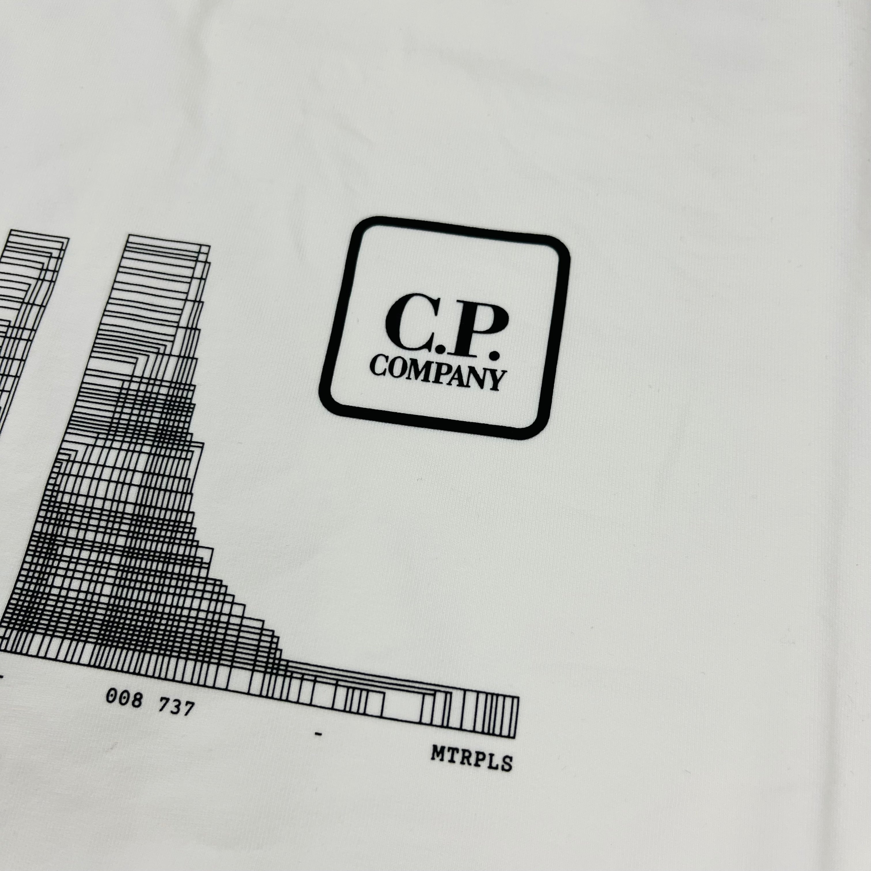 CP Company Metropolis Sweatshirt - White -Usfansport