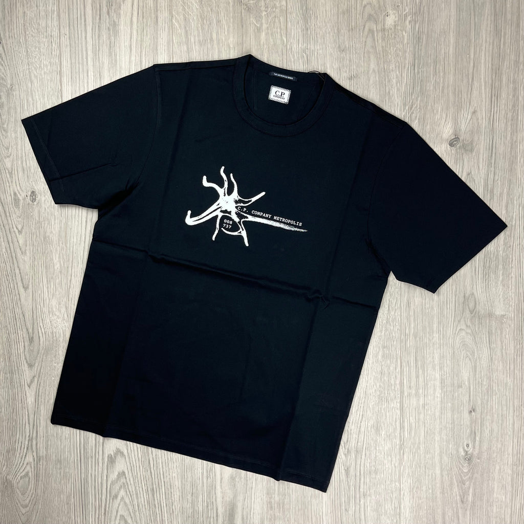 CP Company Metropolis T-Shirt - Black -Usfansport
