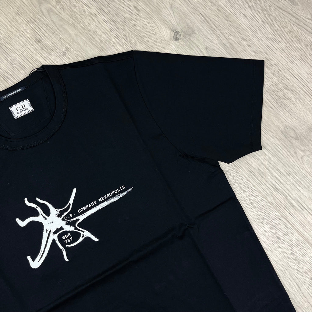 CP Company Metropolis T-Shirt - Black -Usfansport