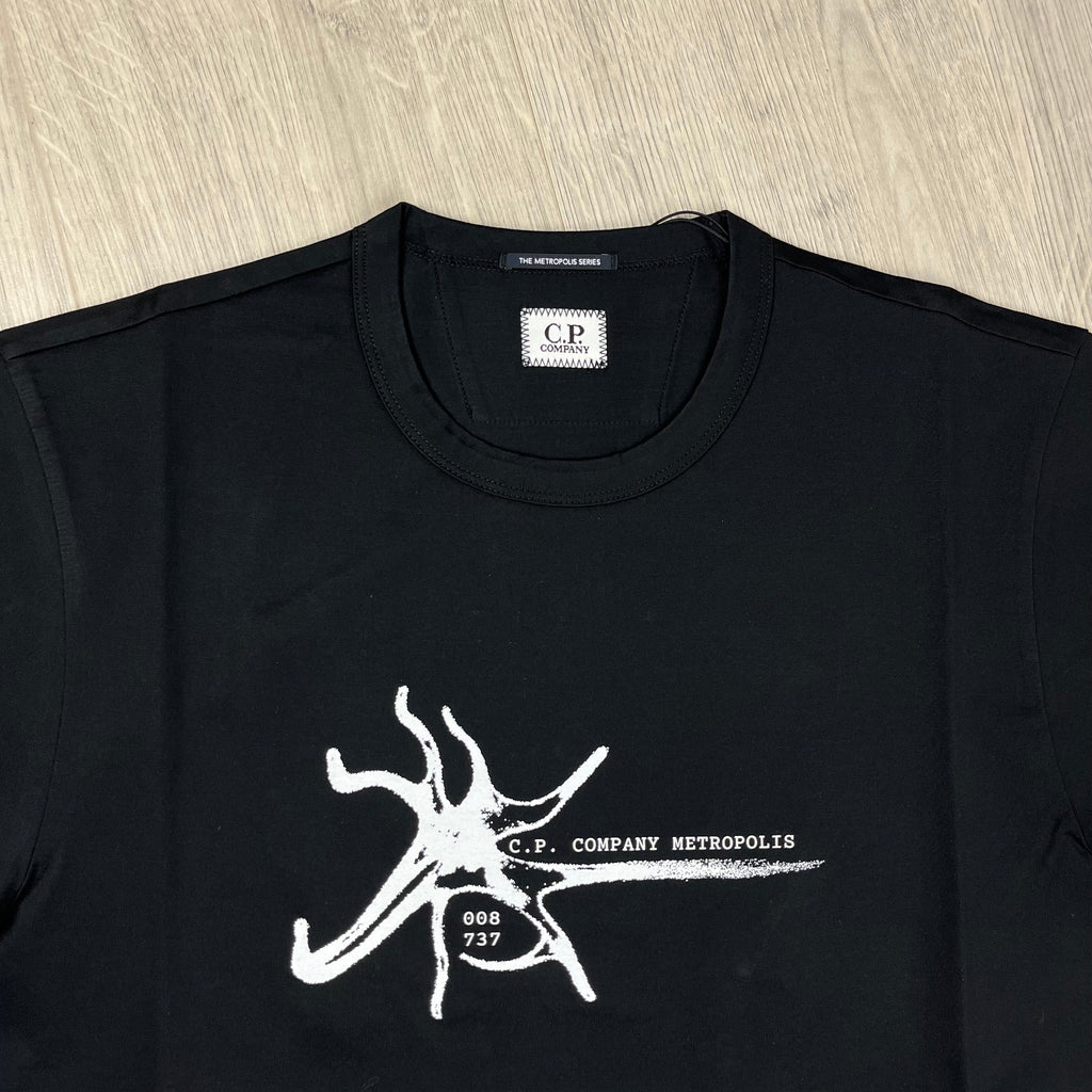 CP Company Metropolis T-Shirt - Black -Usfansport